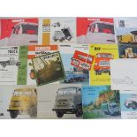 A selection of Morris, Mercedes-Benz and other truck brochures.