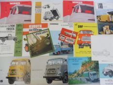 A selection of Morris, Mercedes-Benz and other truck brochures.