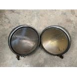 A pair of Lucas headlamps to suit Alvis PA14.