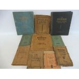 A selection of Morris manuals and handbooks, to suit various models including the Major Six, three