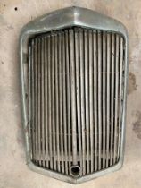 An Alvis 14hp radiator surround and grille.