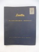 A BMW Isetta Maintenance Manual.