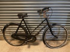 A Raleigh Nottingham England ladies bicycle, four speed Sturmey gears and Brookes saddle, possibly