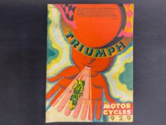 A rare Triumph 1929 sales brochure.