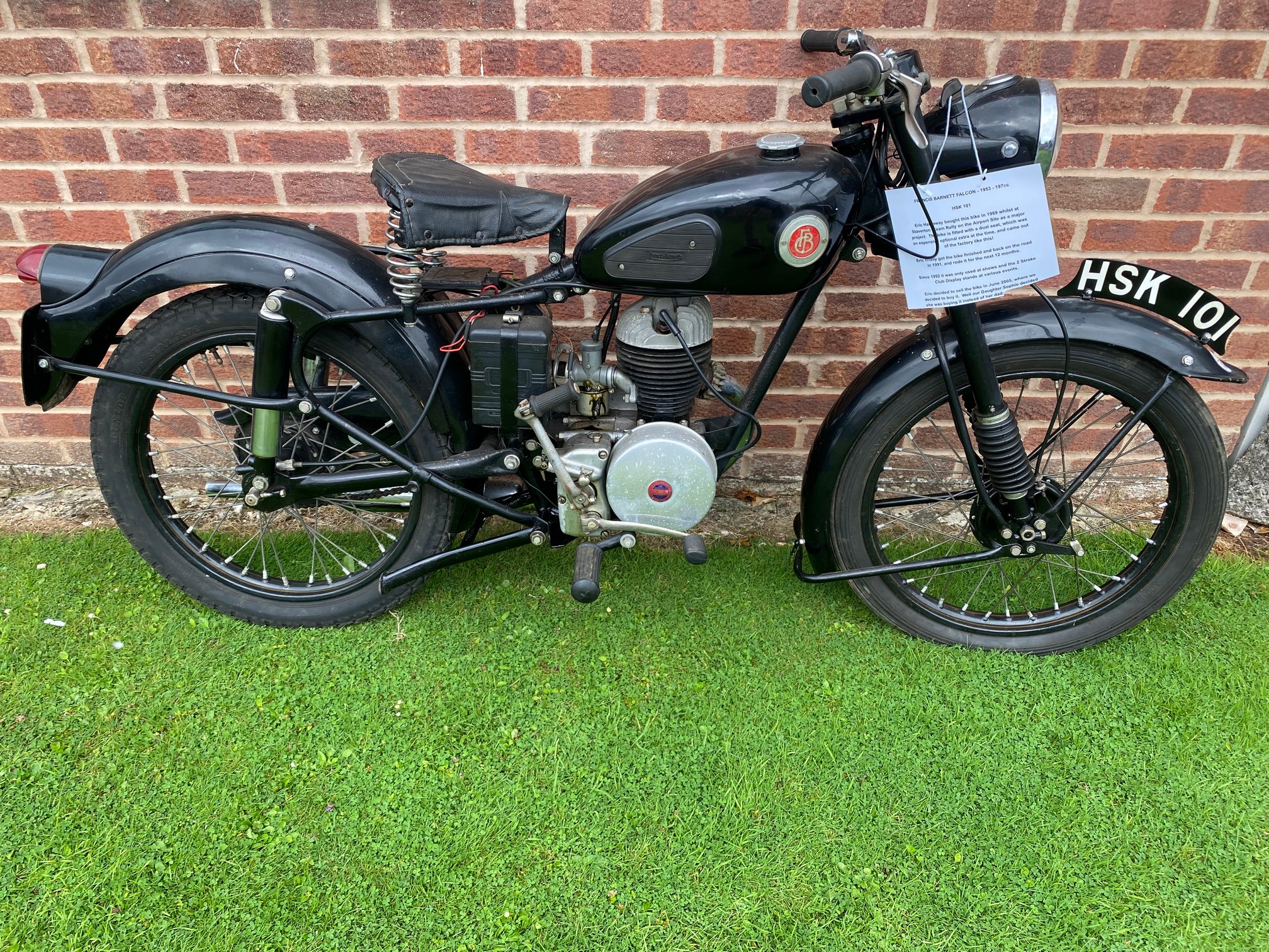 1953 Francis Barnett Falcon 197cc 8E