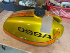 An OSSA 250 Super Pioneer fuel tank.