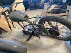 A BSA Bantam swinging arm project, frame no. CD3 18431, engine no. ED7B 19125.