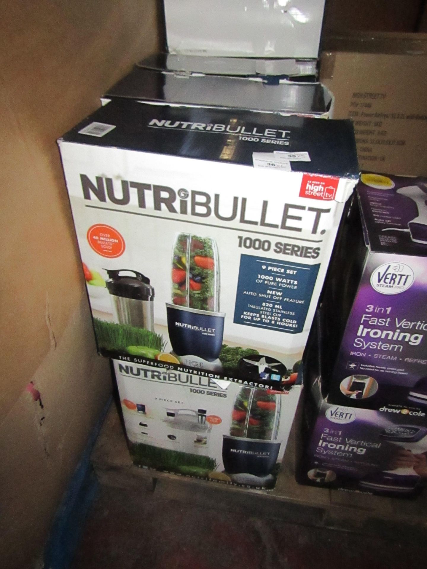 | 5X | NUTRI BULLET 1000 SERIES | UNCHECKED AND BOXED | NO ONLINE RE SALE | SKU C5060191464734 | RRP