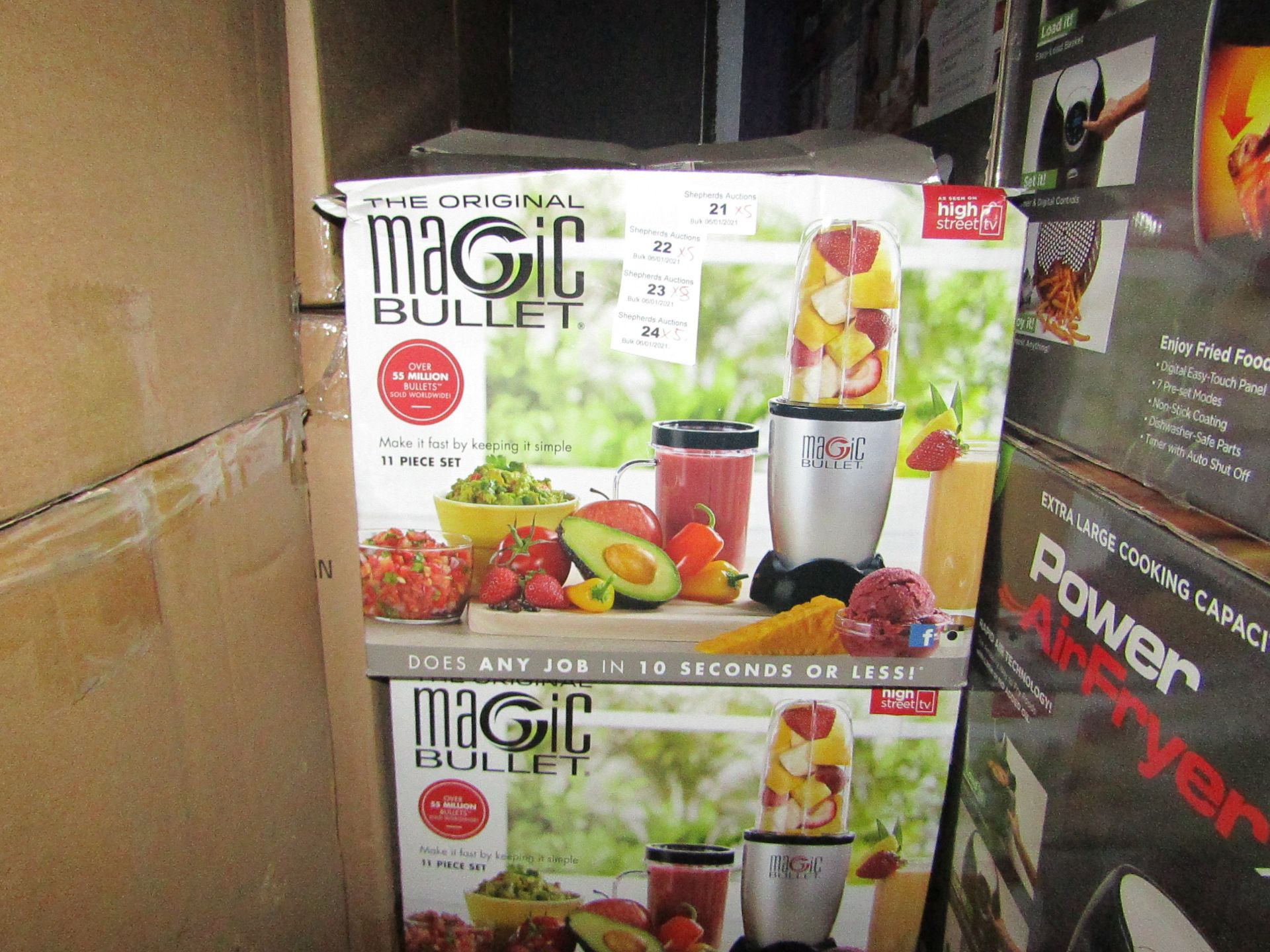 | 4X | THE MAGIC BULLET BLENDER | UNCHECKED AND BOXED | NO ONLINE RESALE | SKU C5060191467360 |