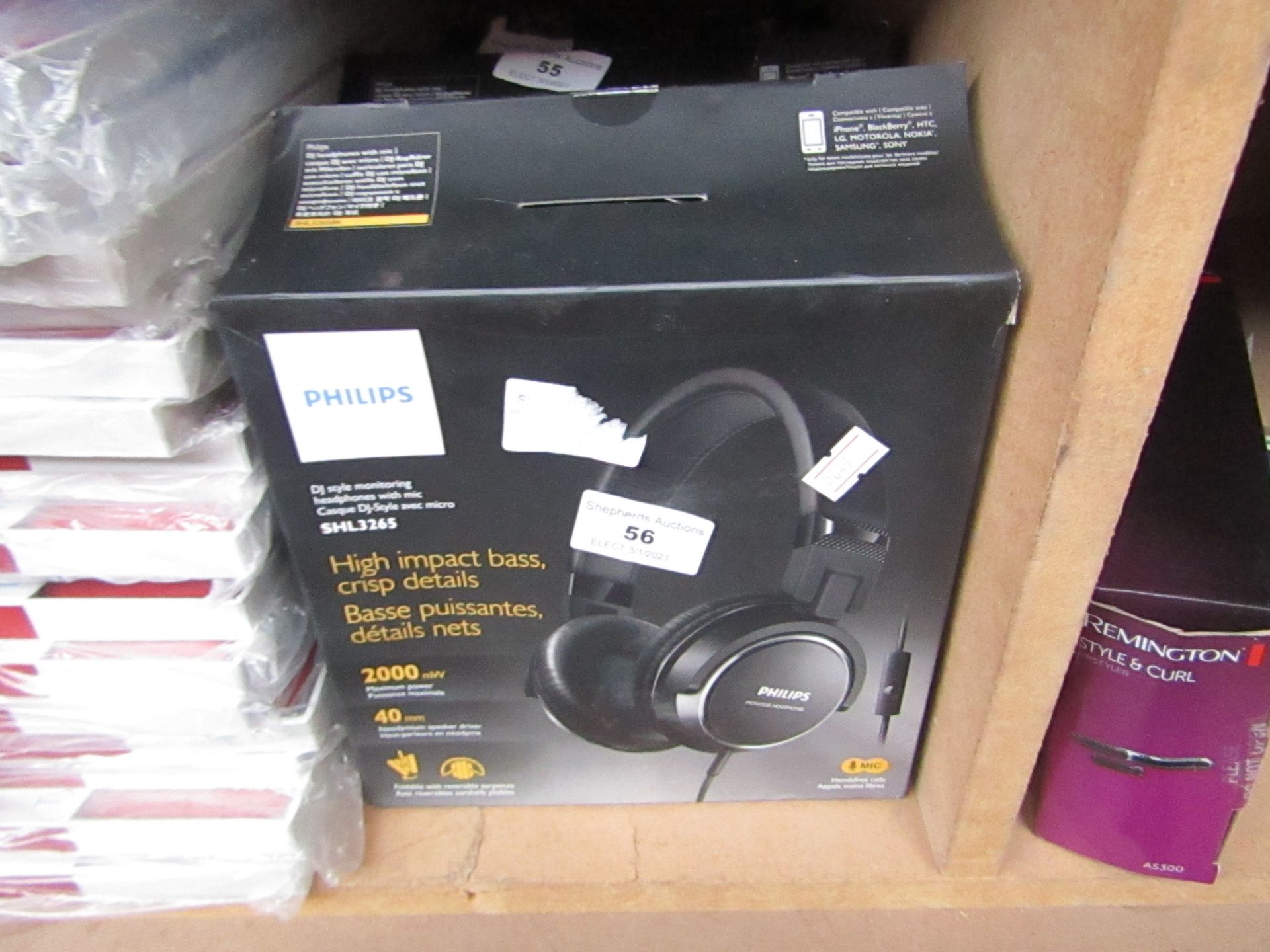 Philips headphones with mic - Unchecked & Boxed