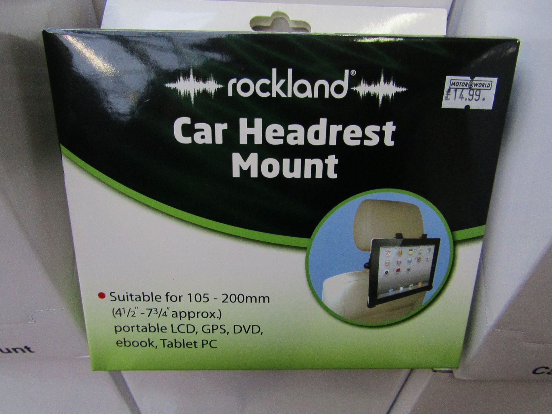 Rockland - Car Headrest Mount (Box of 2) - Unused & Packaged.