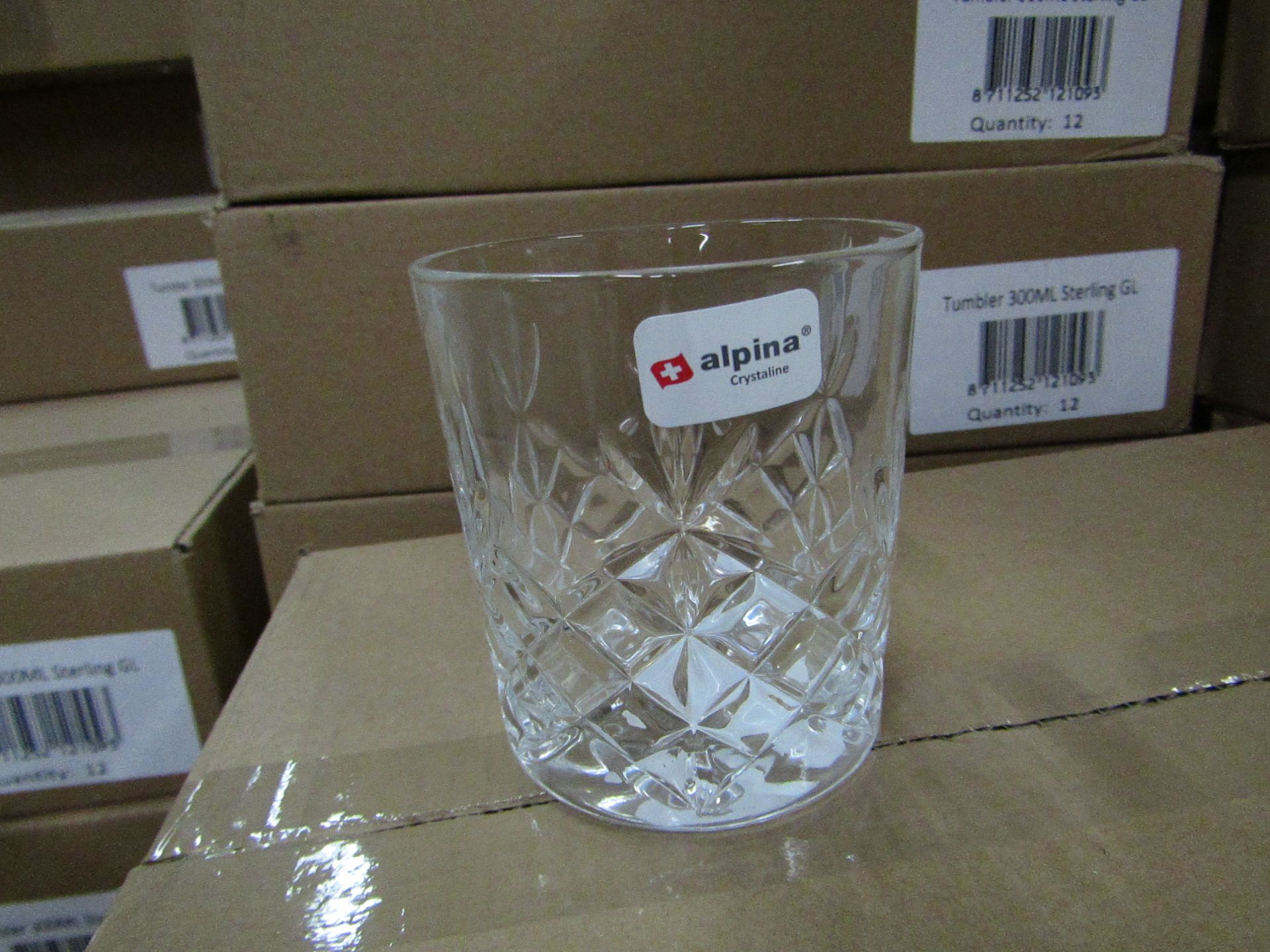 Box of 12 x 300ml Small Tumblers. New & Boxed