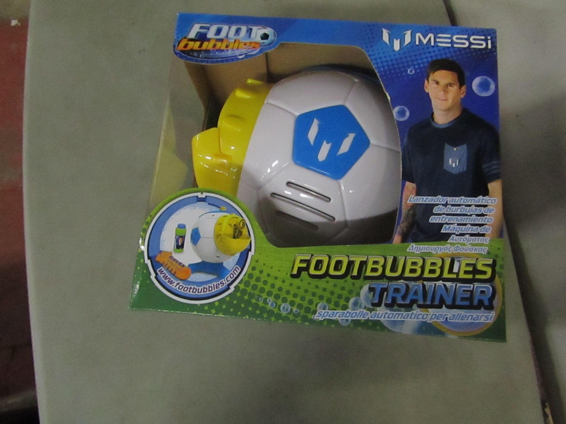 Messi Footbubbles trainer - looks Unused & Boxed.