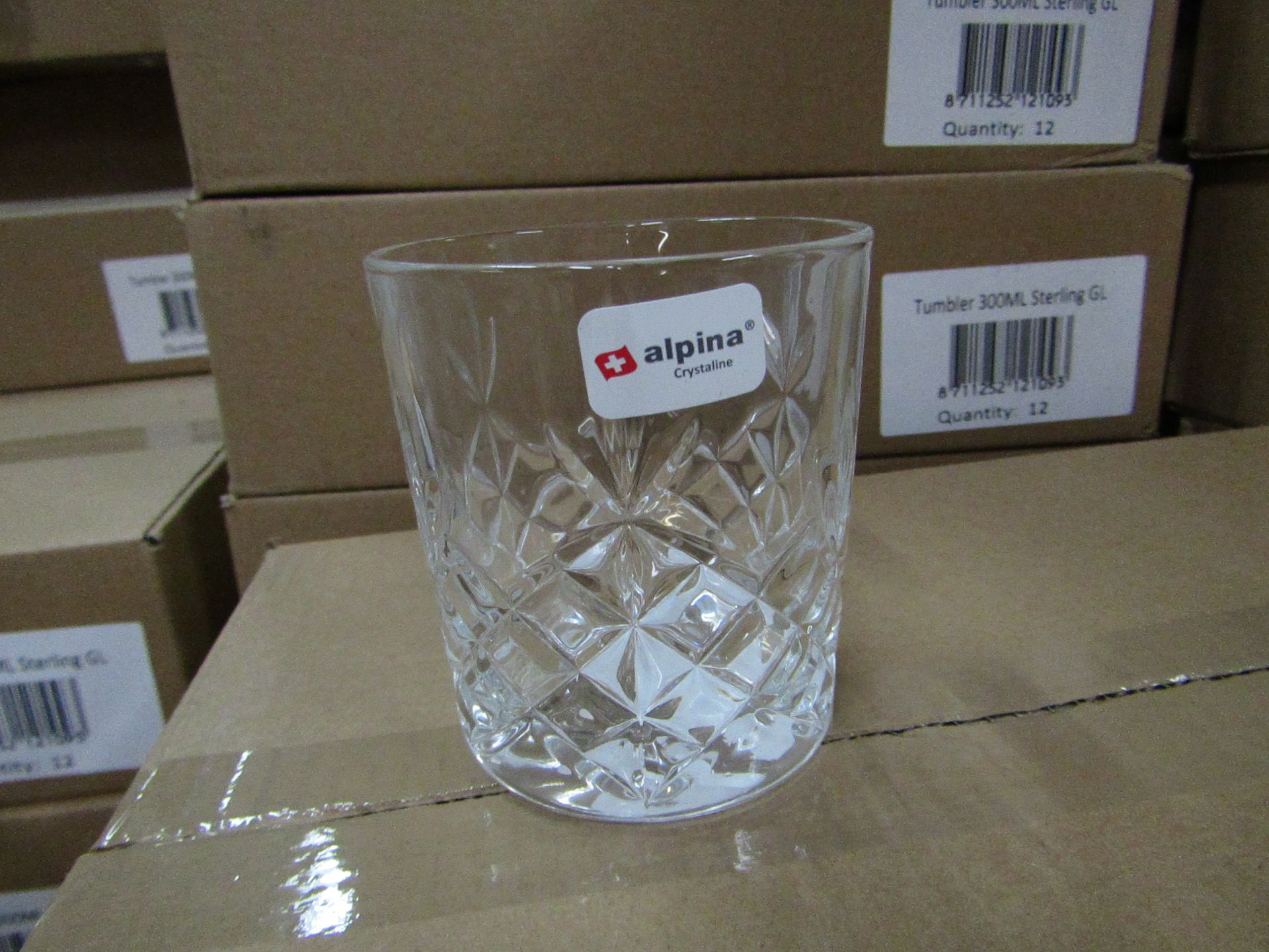 Box of 12 x 300ml Small Tumblers. New & Boxed
