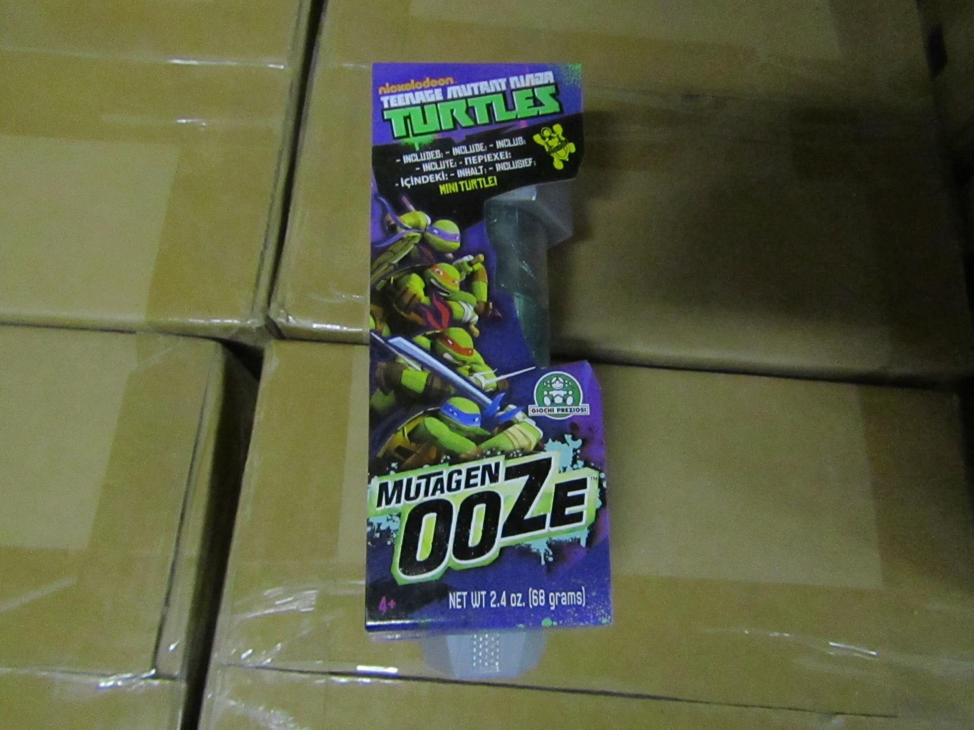 4x Teenage Mutant Ninja Turtles - OOZE Canister - Unused & Packaged.