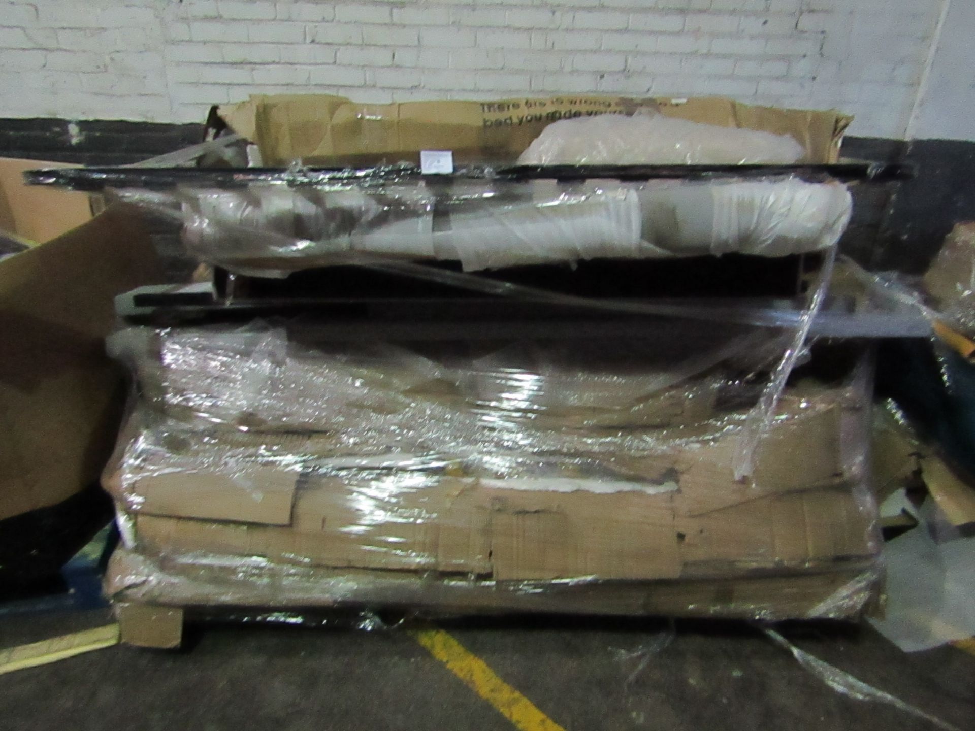 | 1X | PALLET OF YARK BED B.E.R FURNITURE PARTS, UNMANIFESTED, WE HAVE NO IDEA WHAT IS ON THIS