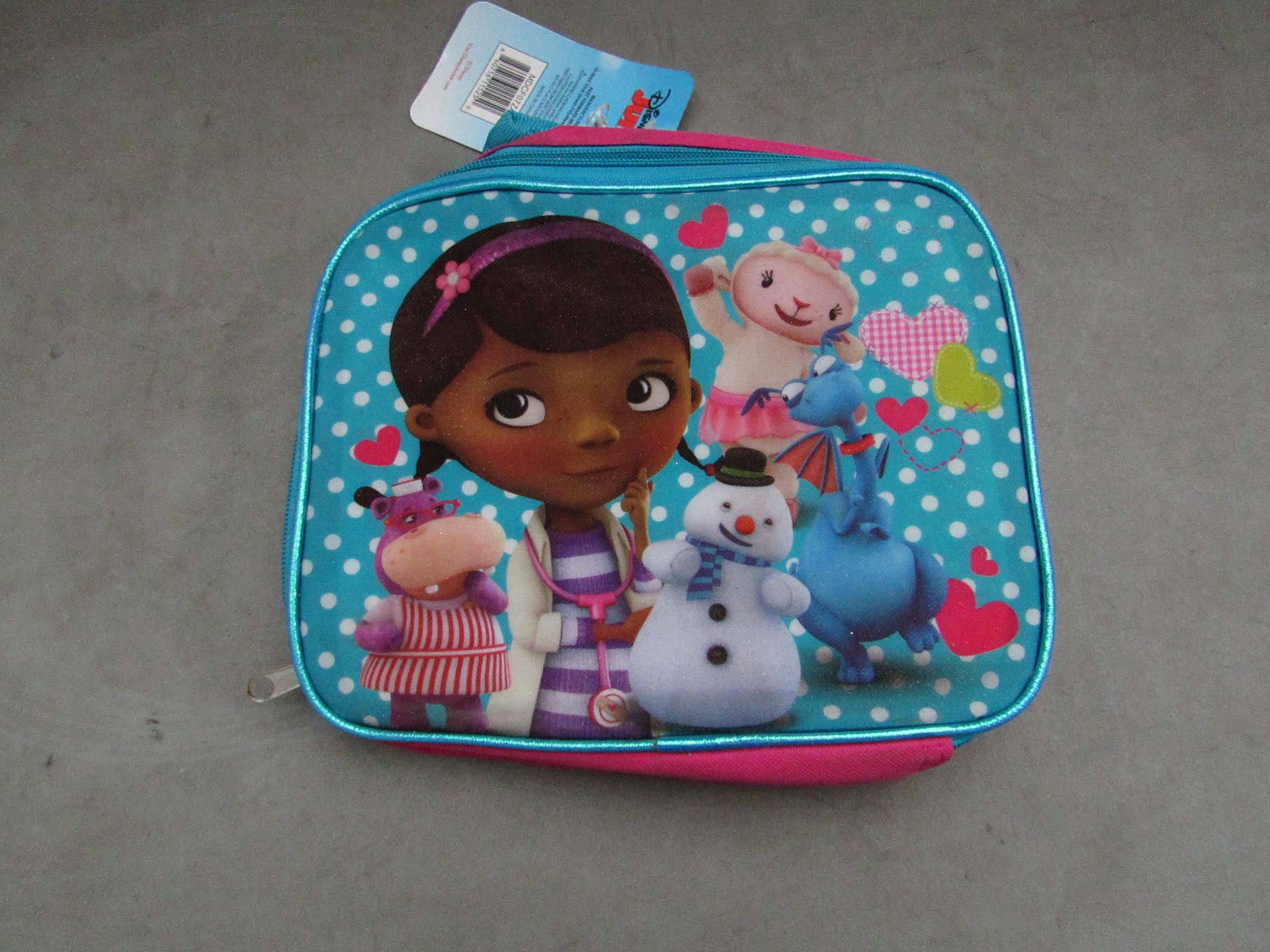 2x Disney - Doc Mcstuffins Lunch Bags - Unused With Original Tags.