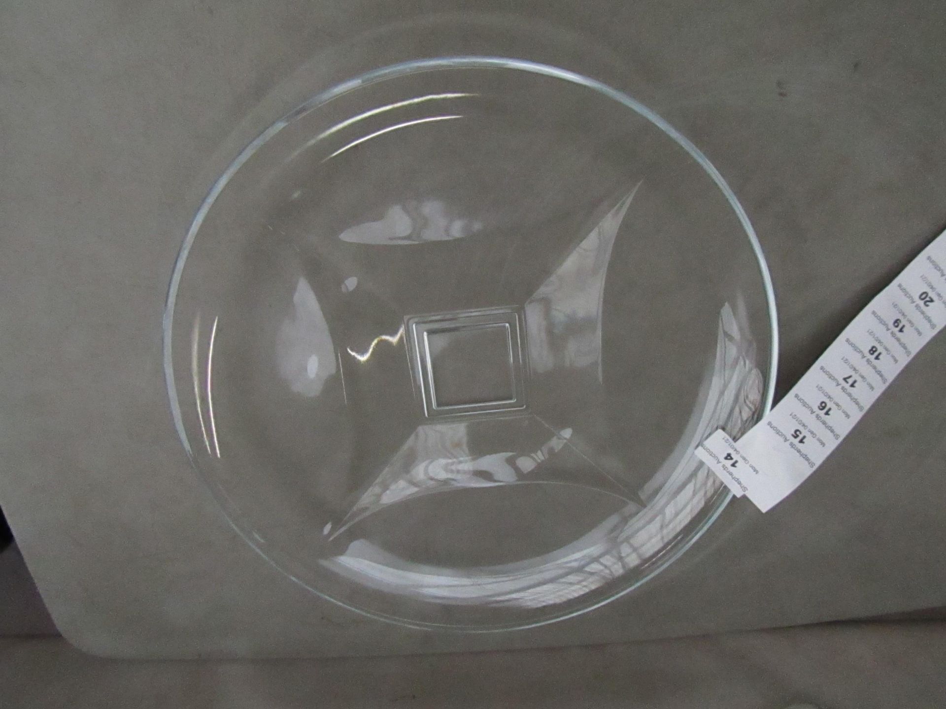 2x Large Glass Plate - New, Good Condition.