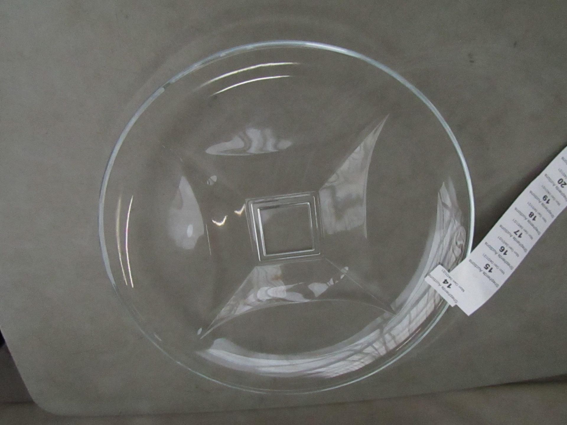 2x Large Glass Plate - New, Good Condition.