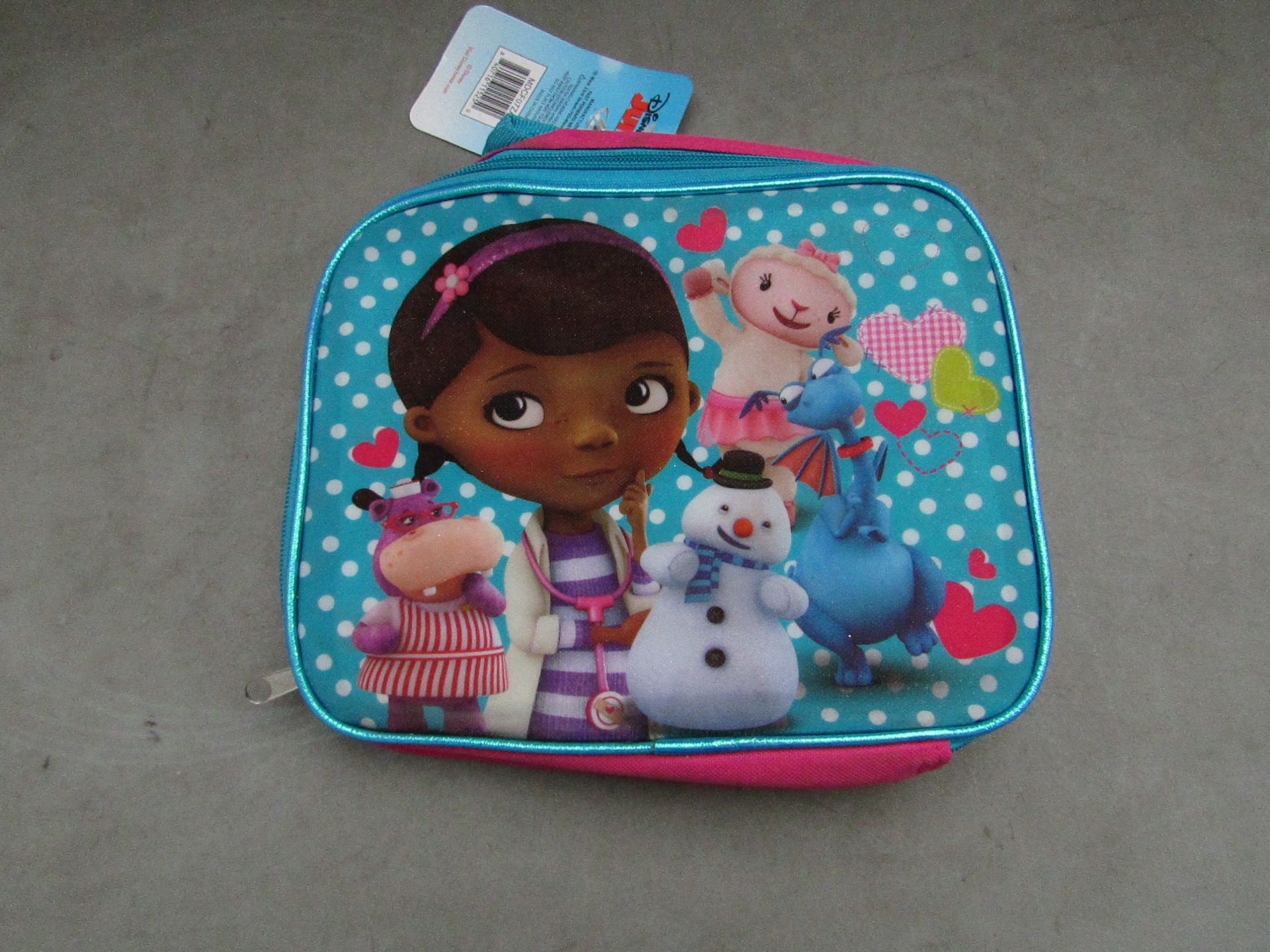 2x Disney - Doc Mcstuffins Lunch Bags - Unused With Original Tags.