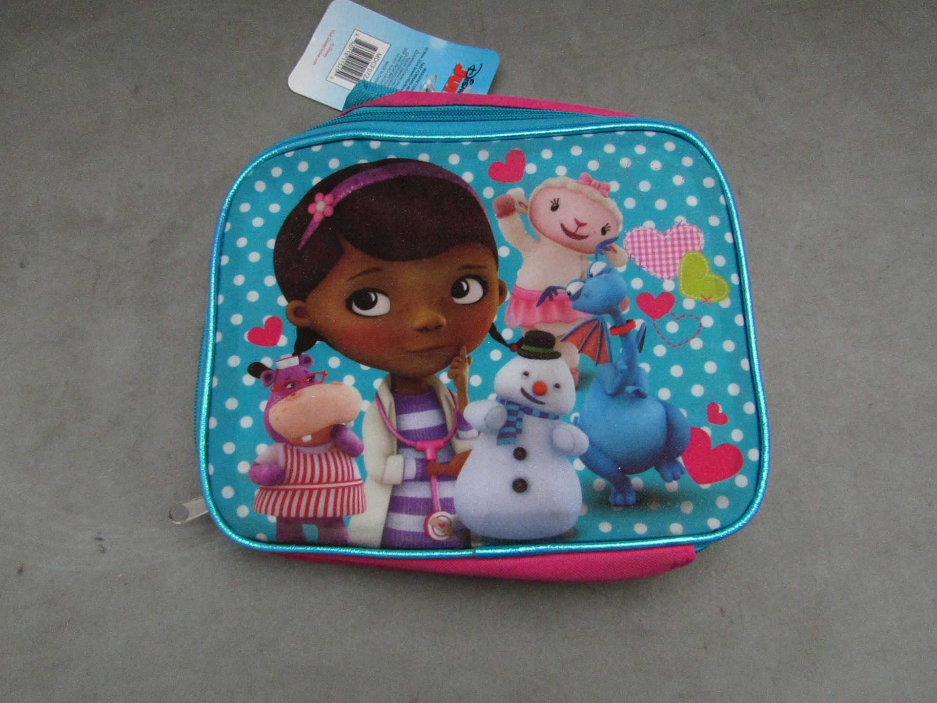 2x Disney - Doc Mcstuffins Lunch Bags - Unused With Original Tags.