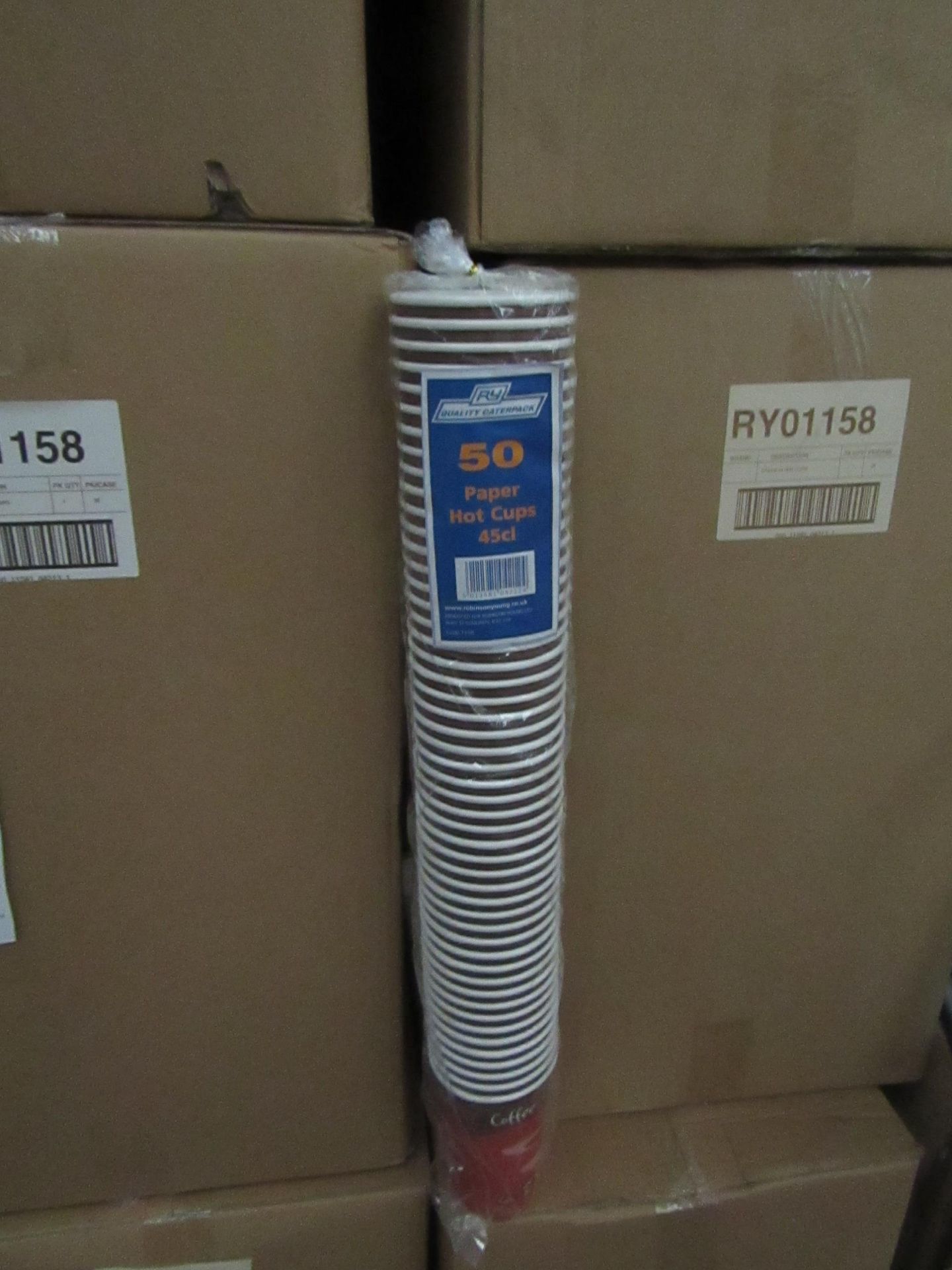 Quality Caterpack - 20 Packs of 50 Disposable Hot Cups - All New & Boxed.