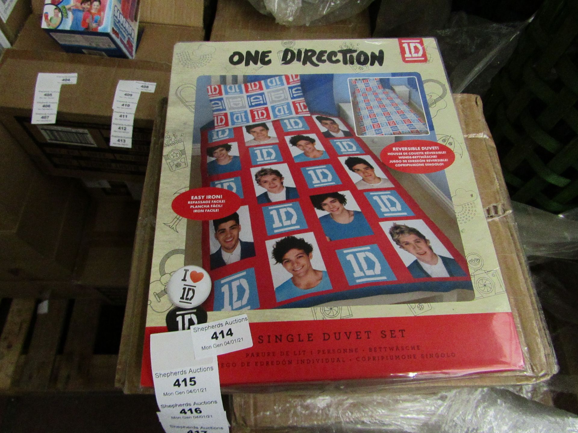 6x One Direction - Duvet Set Single - Unused & Packaged.