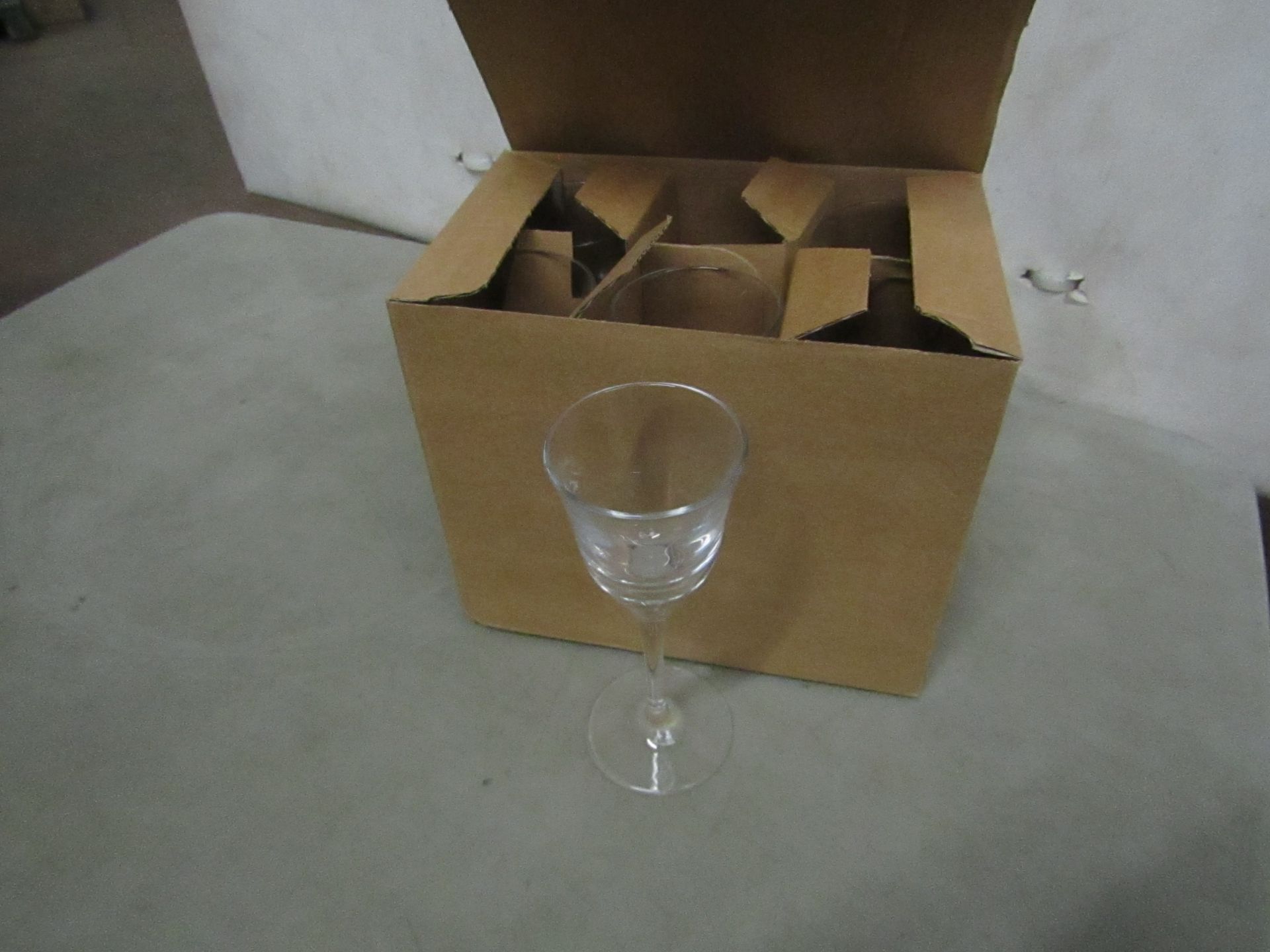 Long Stem Glasses (Box of 6) - New & Boxed.