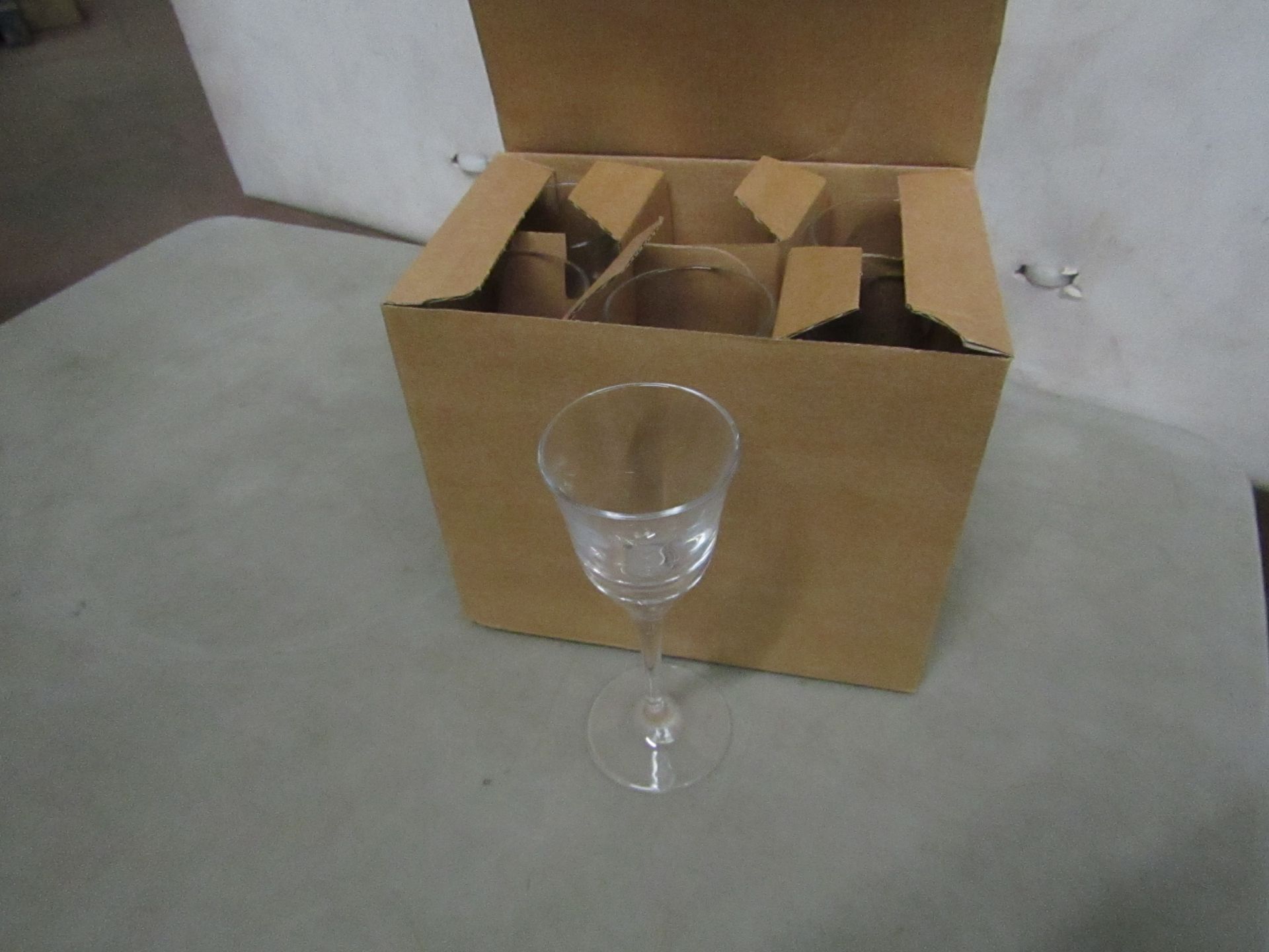 Long Stem Glasses (Box of 6) - New & Boxed.