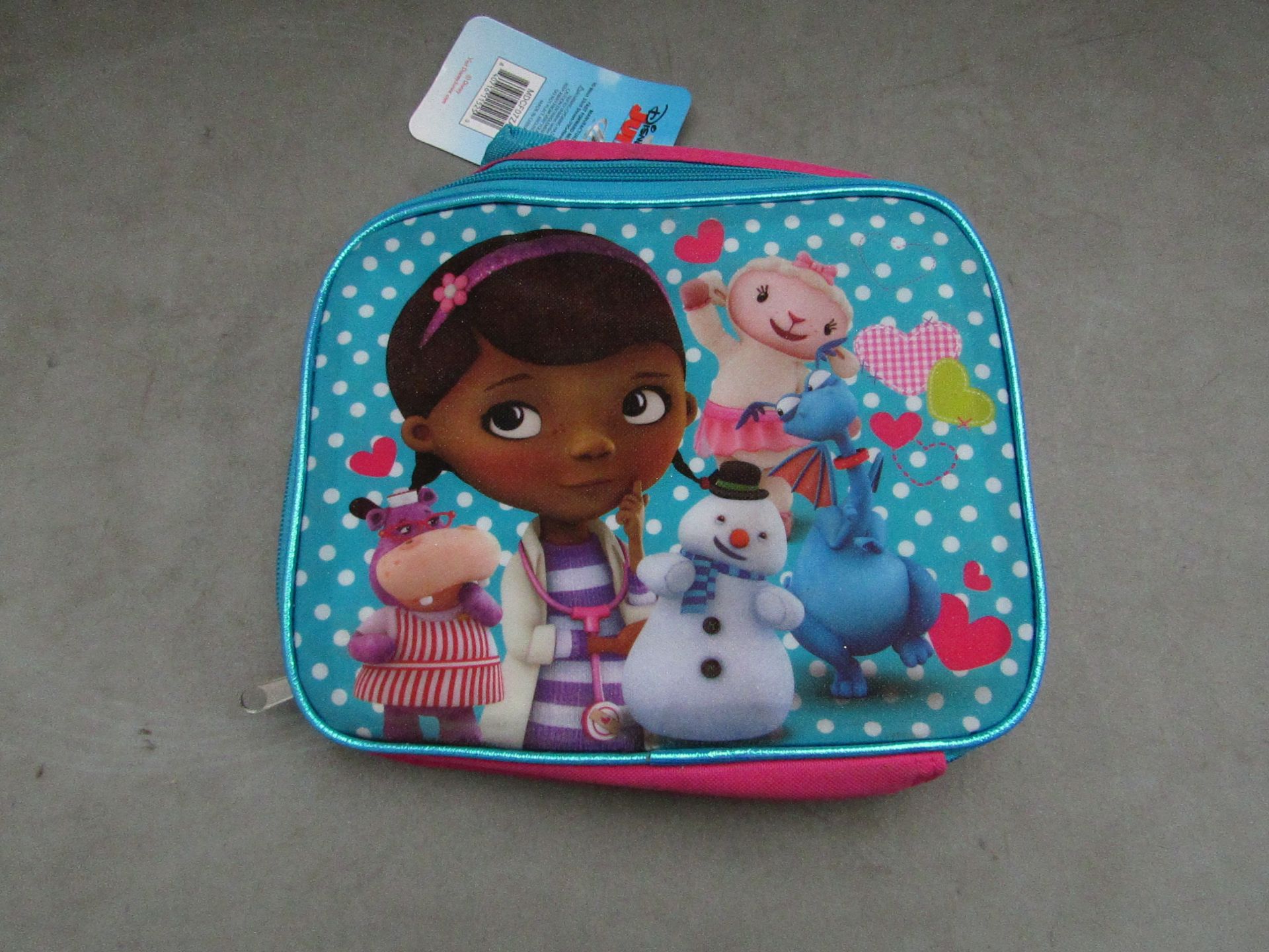 2x Disney - Doc Mcstuffins Lunch Bags - Unused With Original Tags.