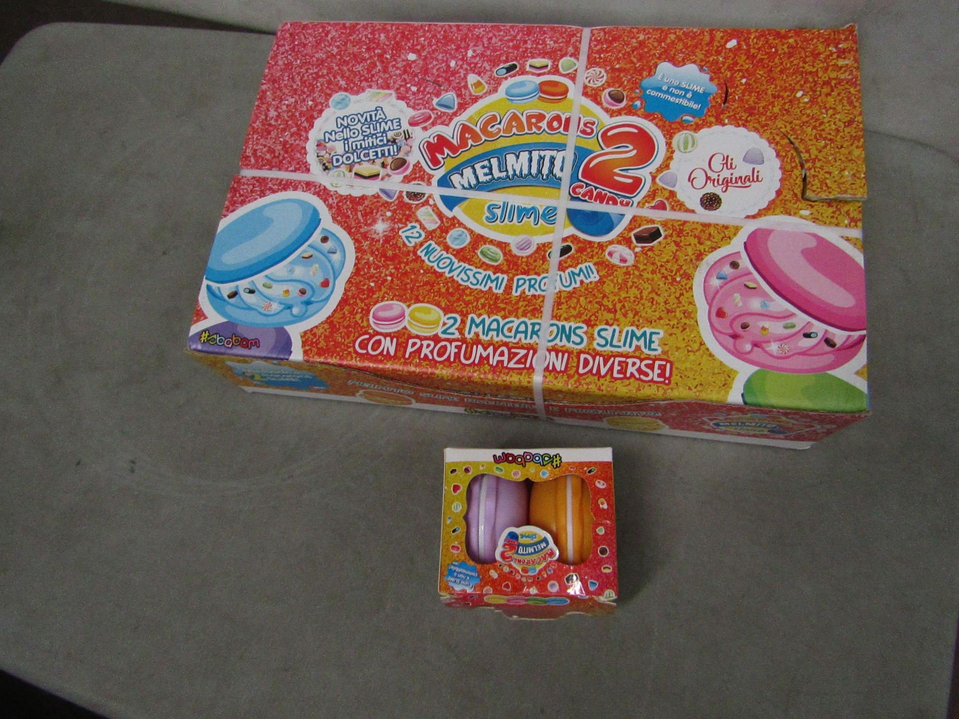 Macarons Slime - 6 Various Slimes - ( Box of 12) Unused & Boxed.