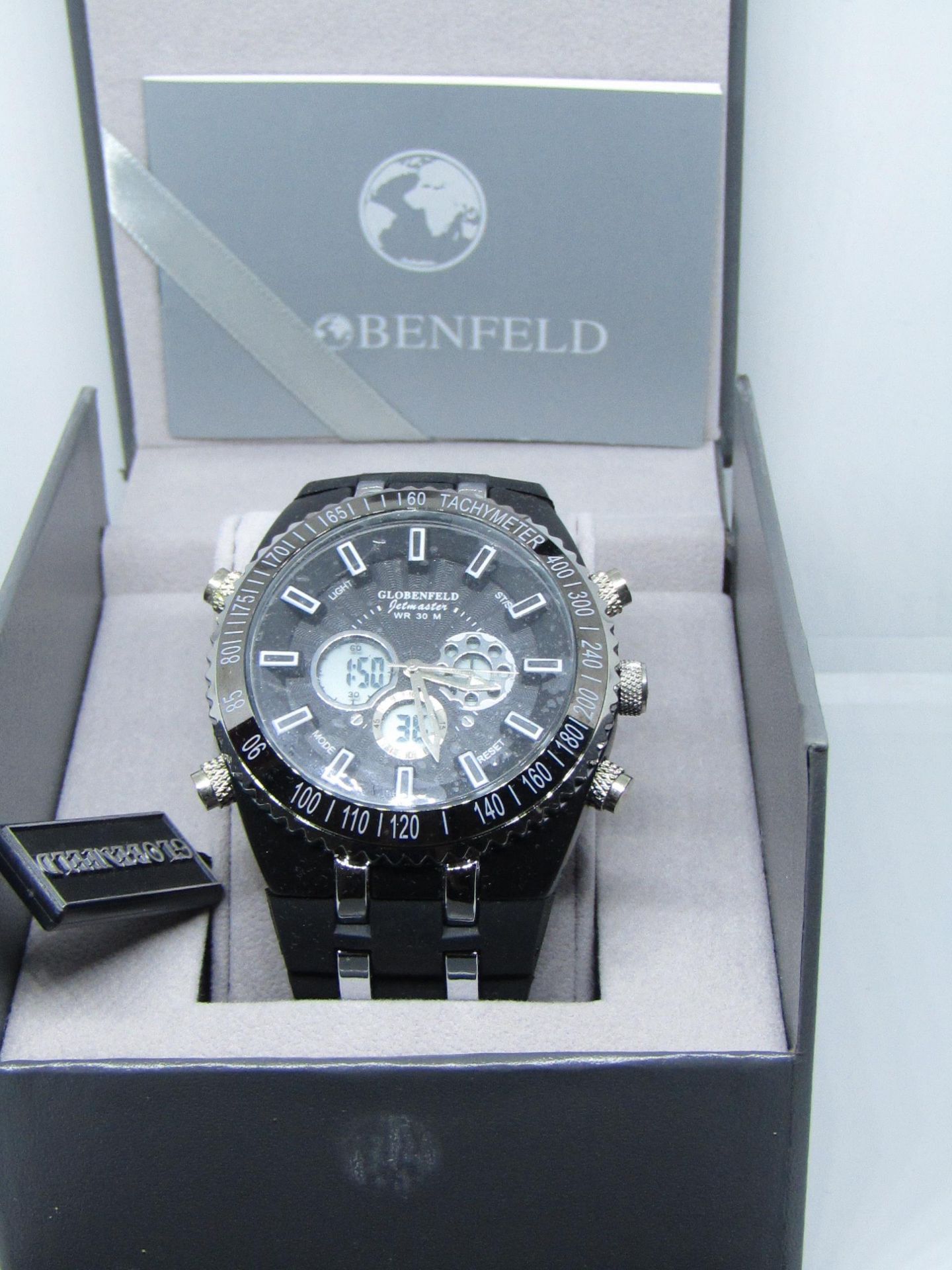 Globenfeld Jetmaster Mens Watch in presentation box new & ticking