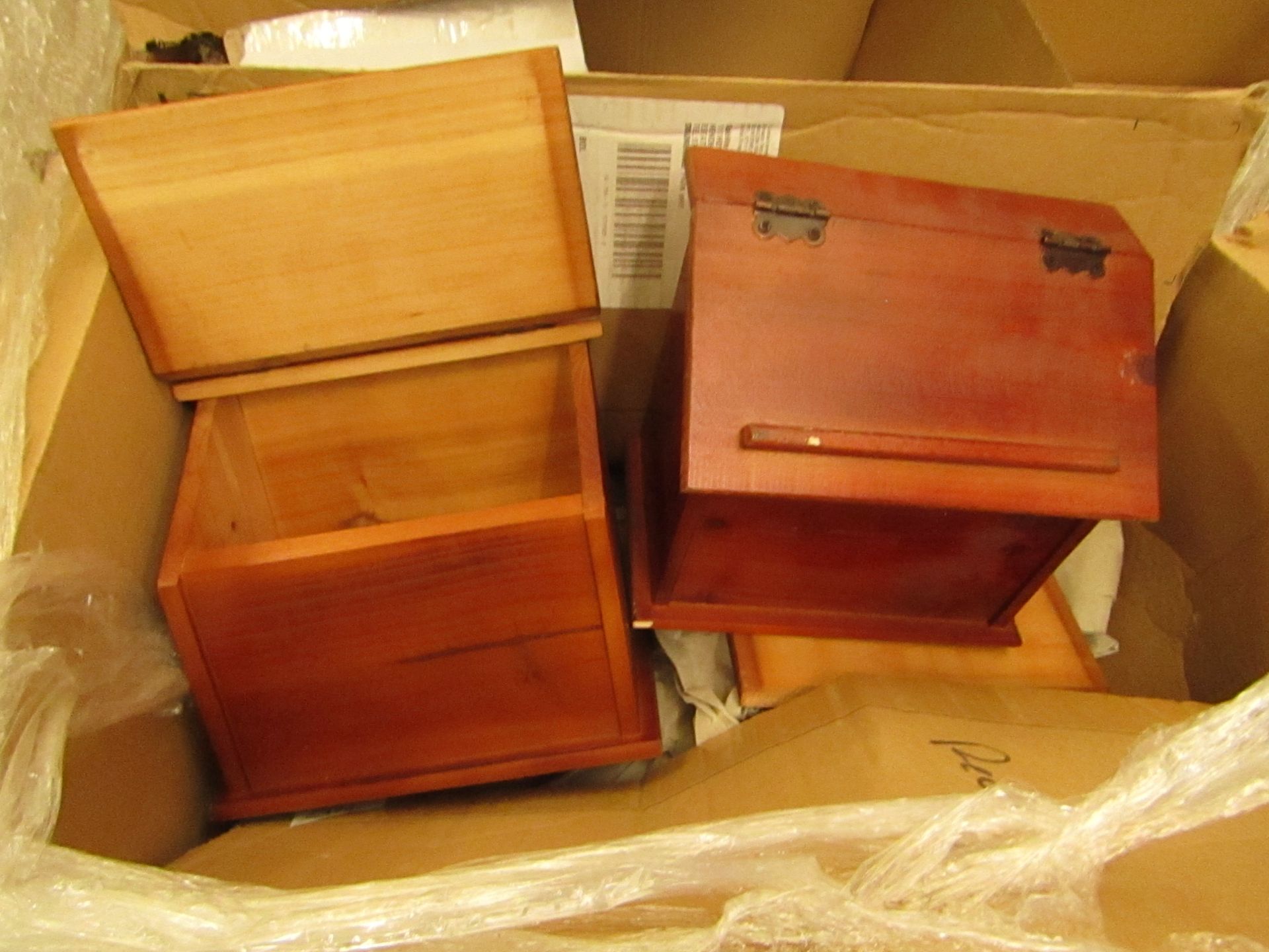 Wooden Recipe Box. Unused & Boxed