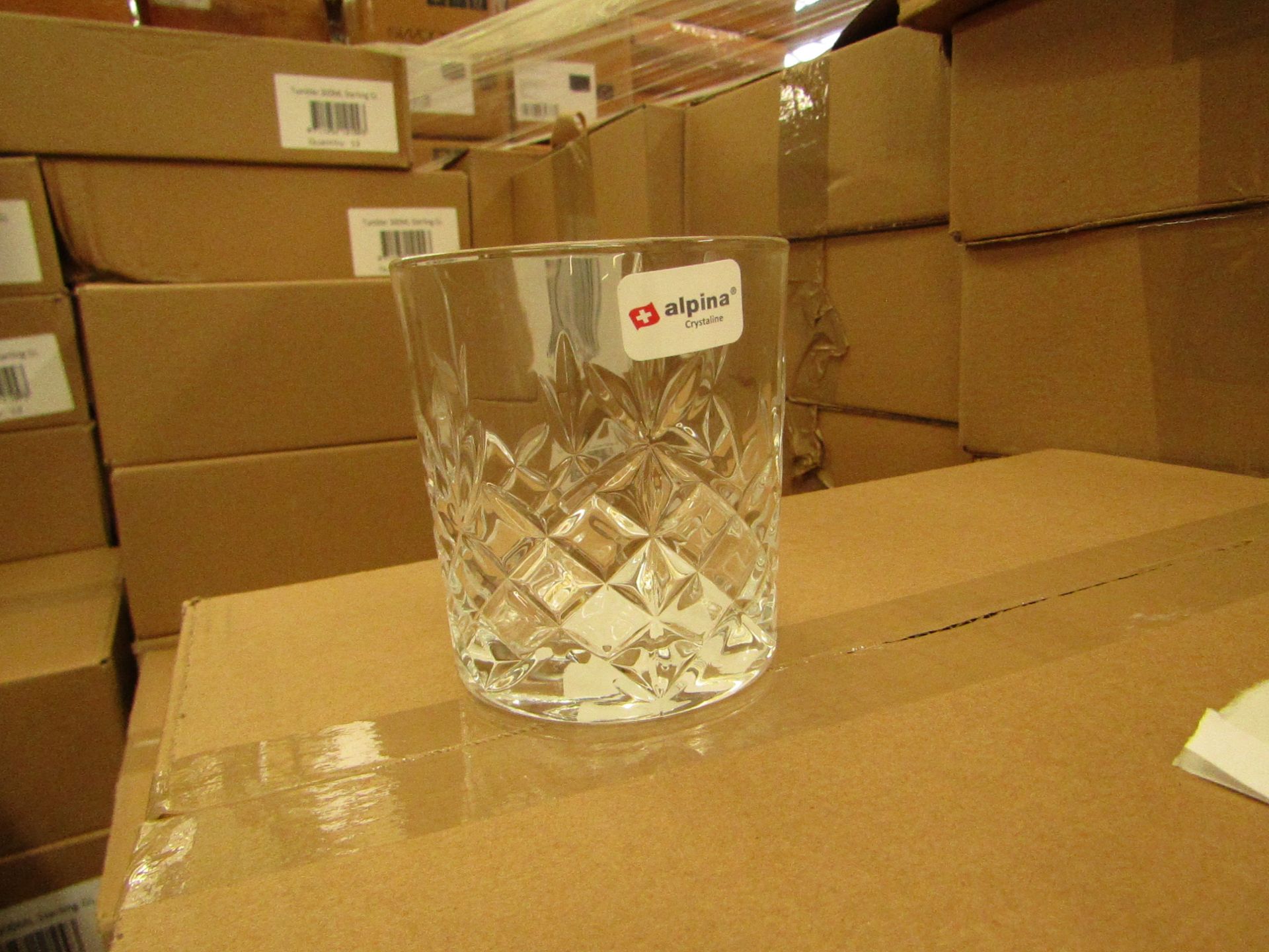 12 x 300ml Tumblers. New & boxed. See Image For Design
