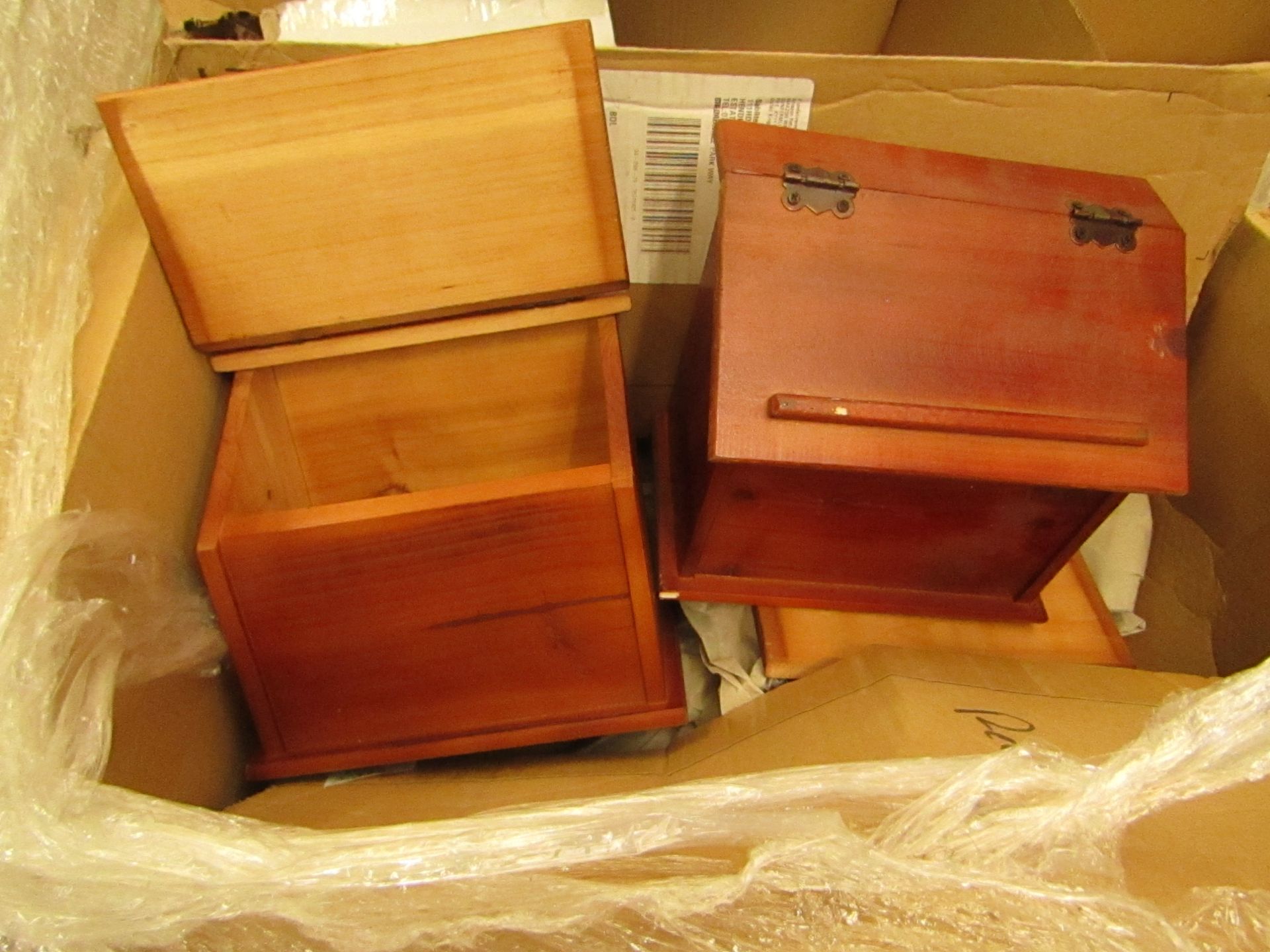 Wooden Recipe Box. Unused & Boxed