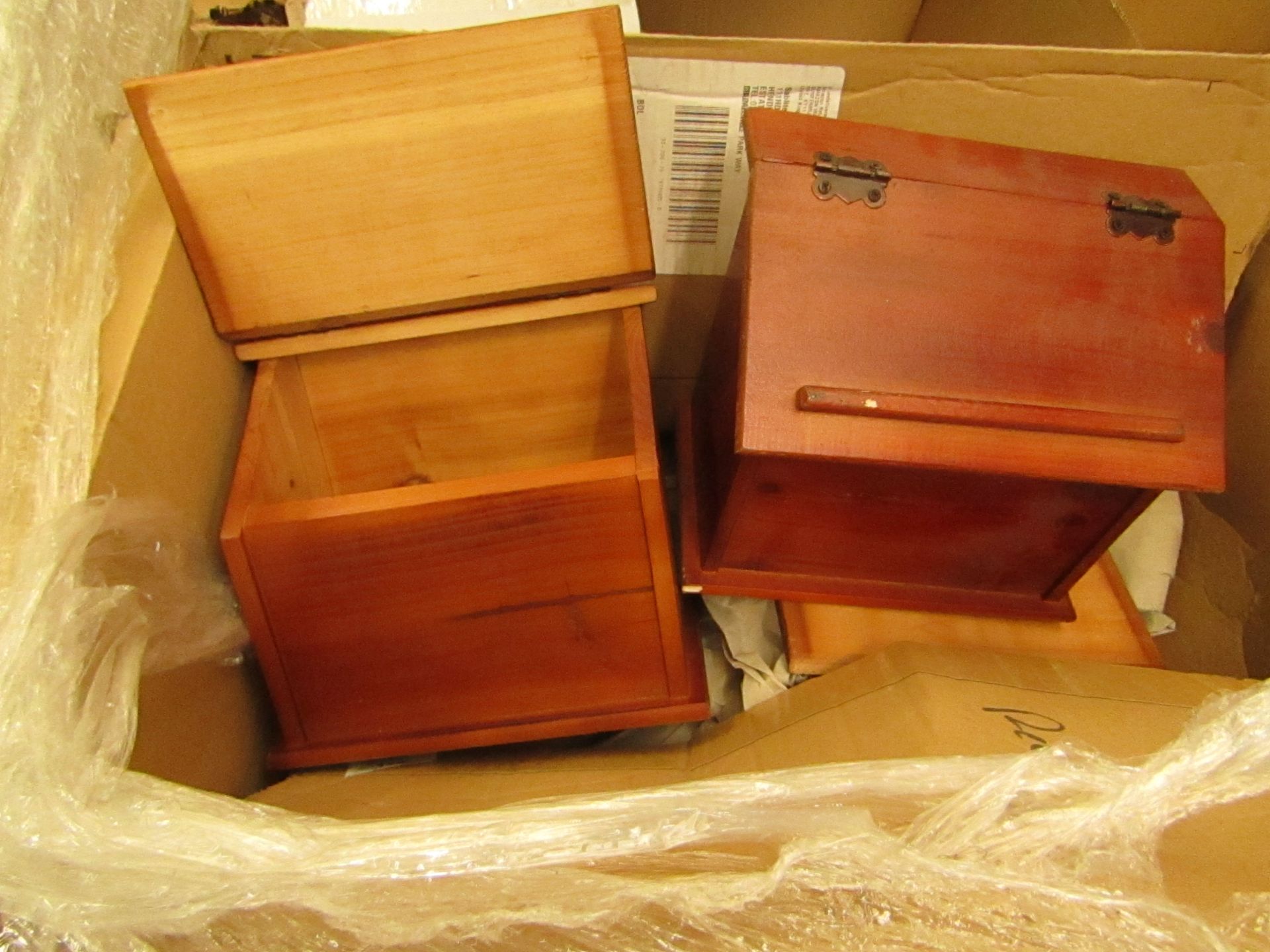 Wooden Recipe Box. Unused & Boxed