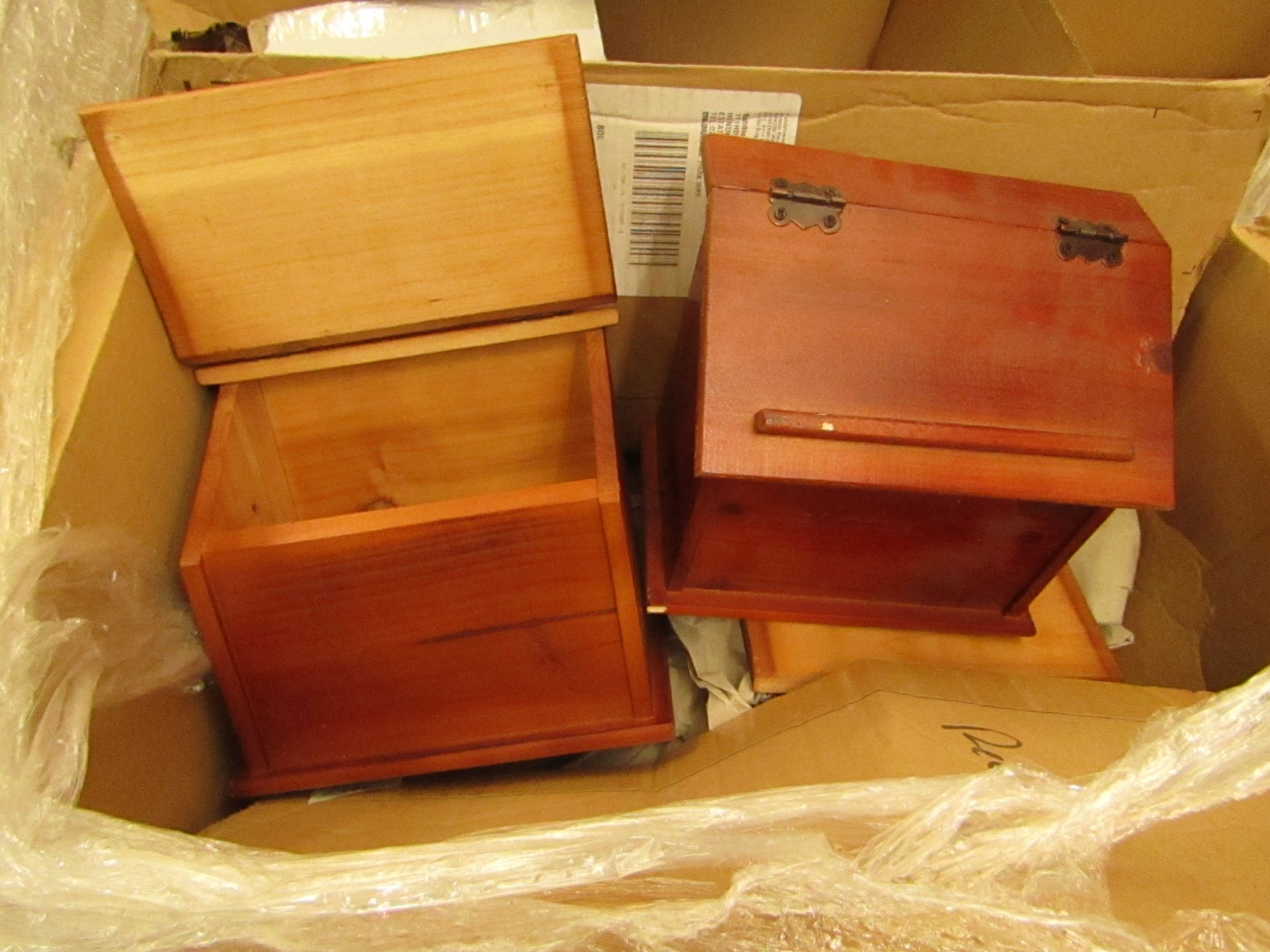 Wooden Recipe Box. Unused & Boxed