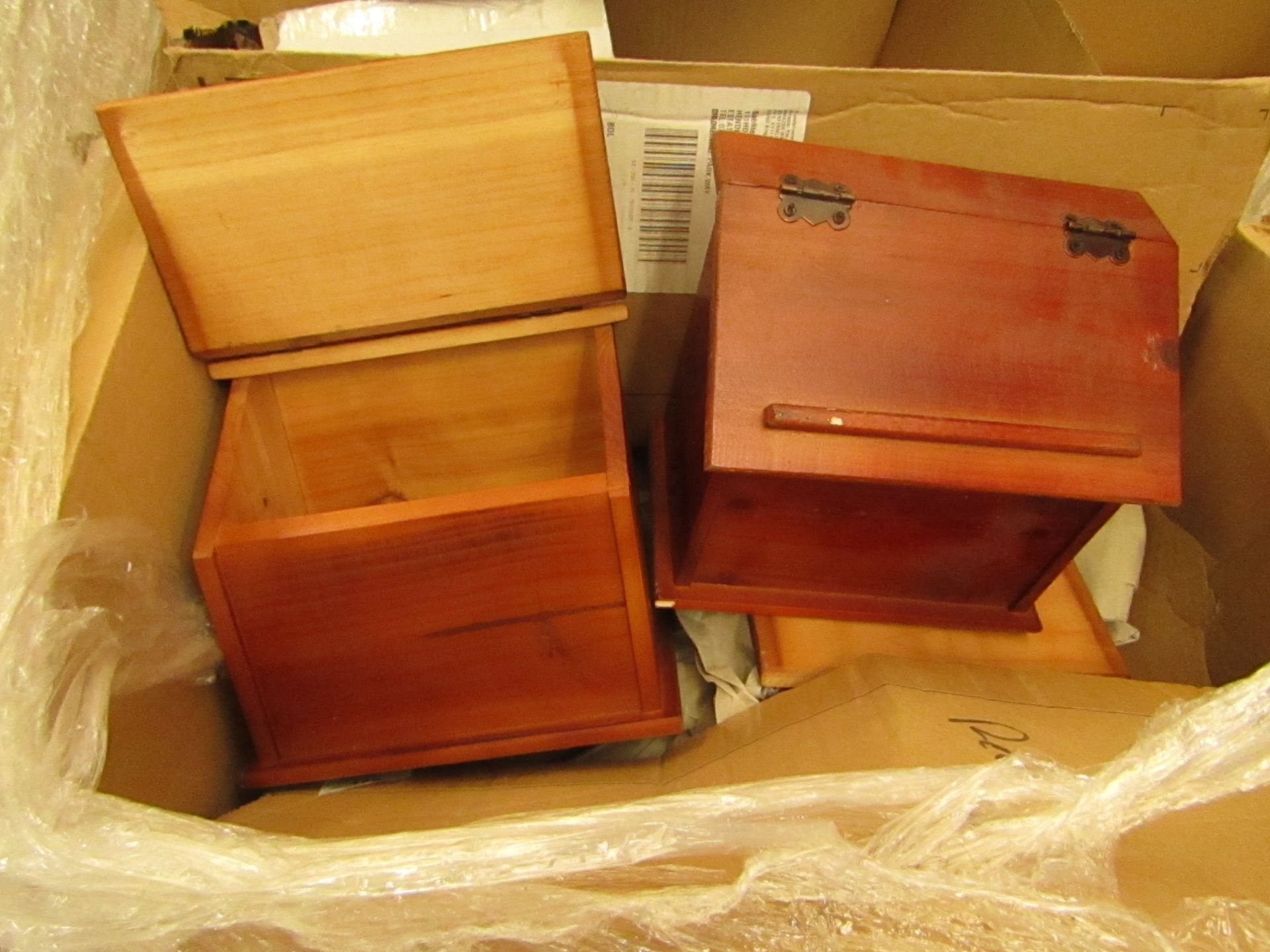 Wooden Recipe Box. Unused & Boxed