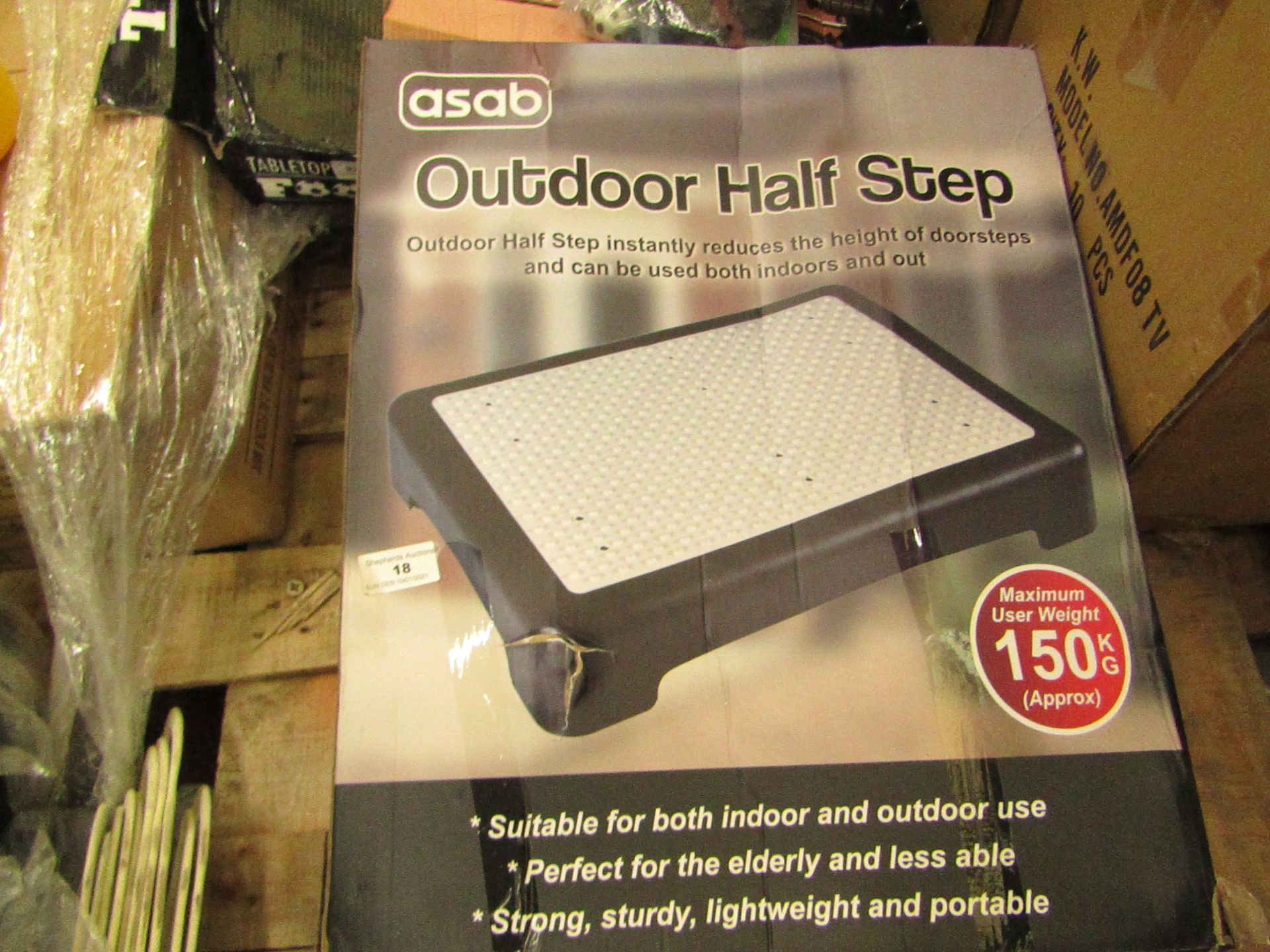 Asab Outdoor Haf Step. Boxed but unchecked