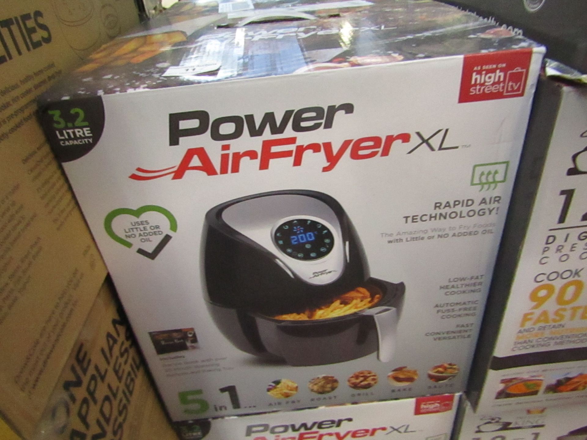 | 6X | POWER AIR FRYER 3.2L | UNCHECKED AND BOXED | NO ONLINE RE-SALE | SKU 5060191468053| RRP £79.