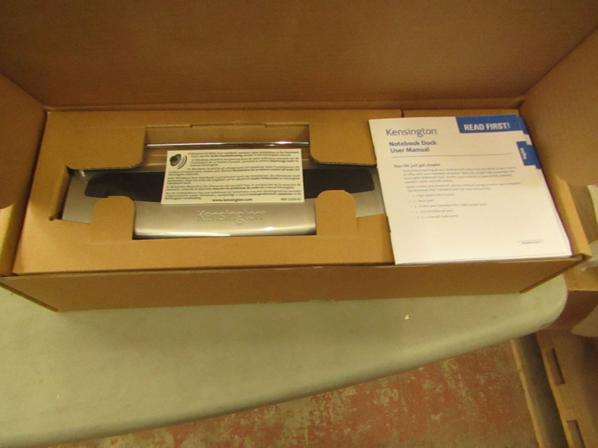 3x Kensington - Notebook Dock With Adjustable Base (EU) - Unchecked & Boxed.