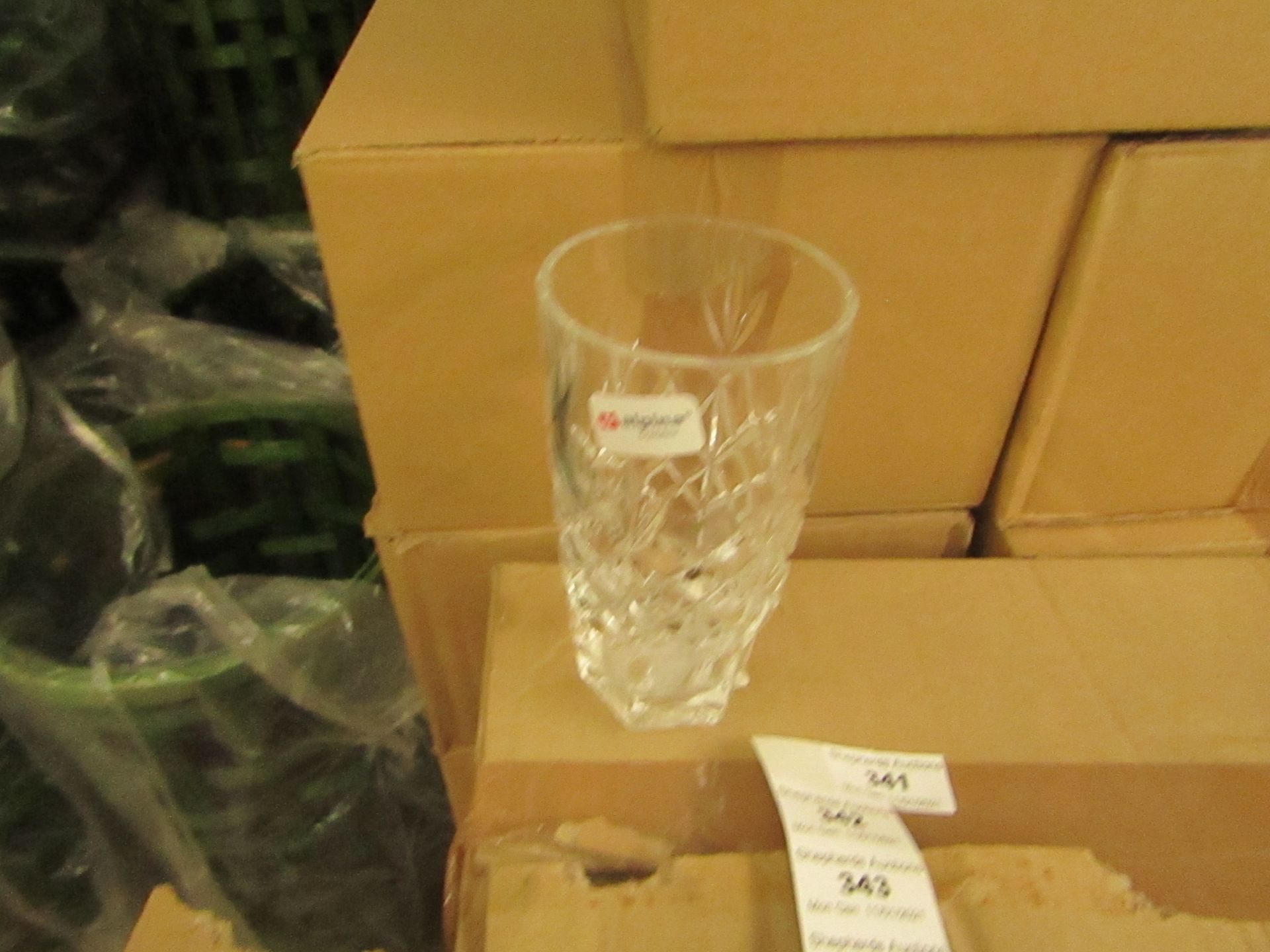 12x Sterling Tumbler Glasses - 320ml - New & Boxed.