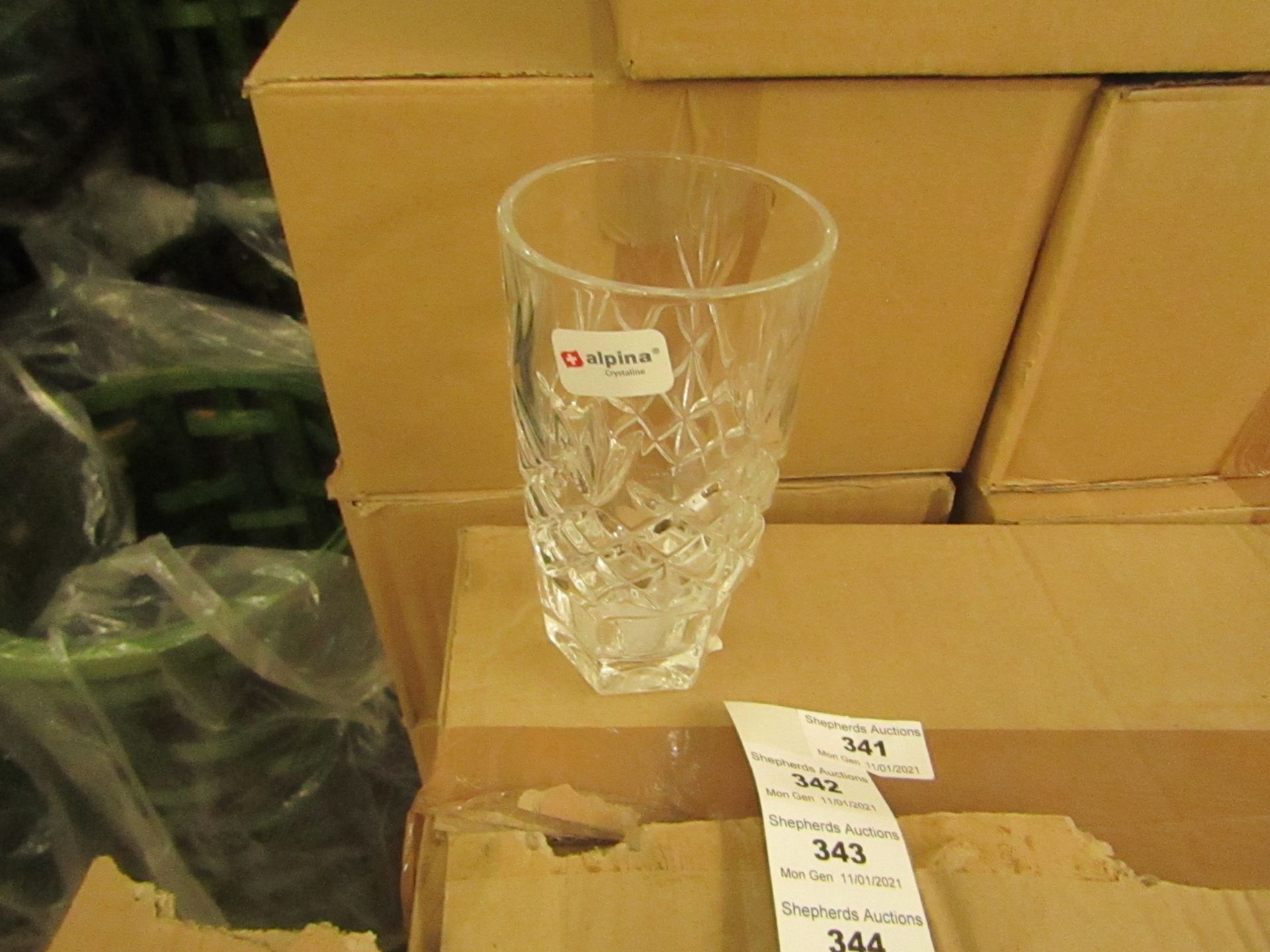 12x Sterling Tumbler Glasses - 320ml - New & Boxed.