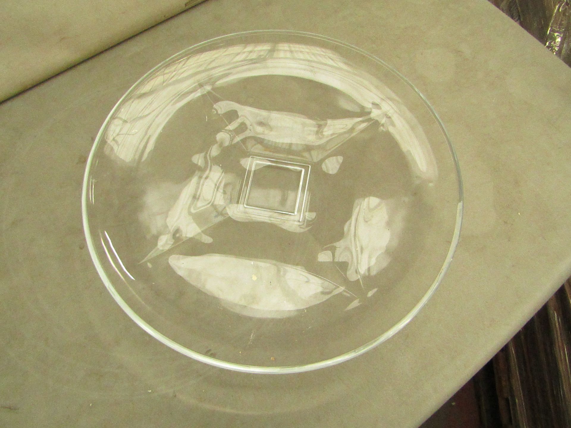 2x Large Glass Plate - New, Good Condition.