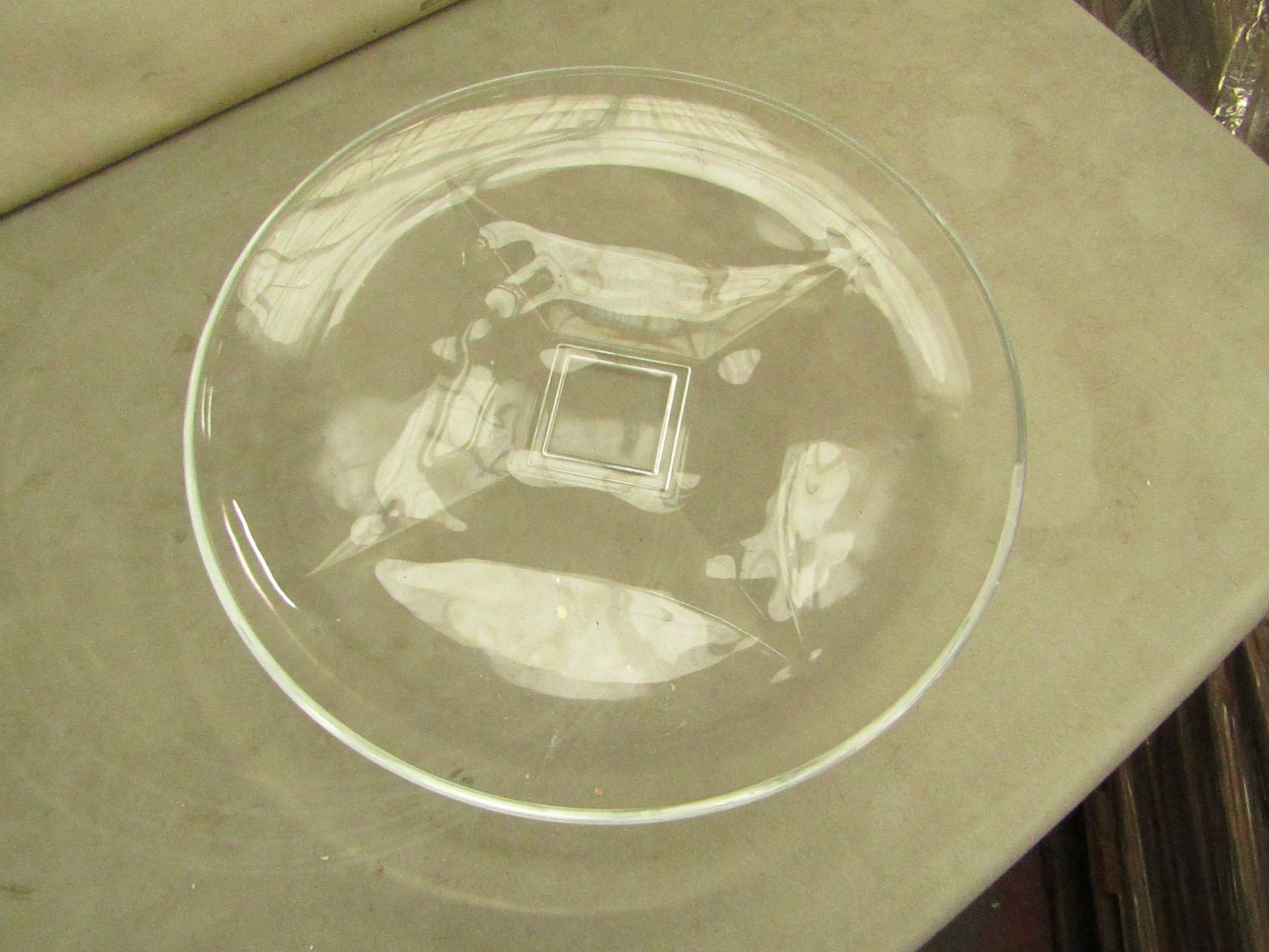 2x Large Glass Plate - New, Good Condition.