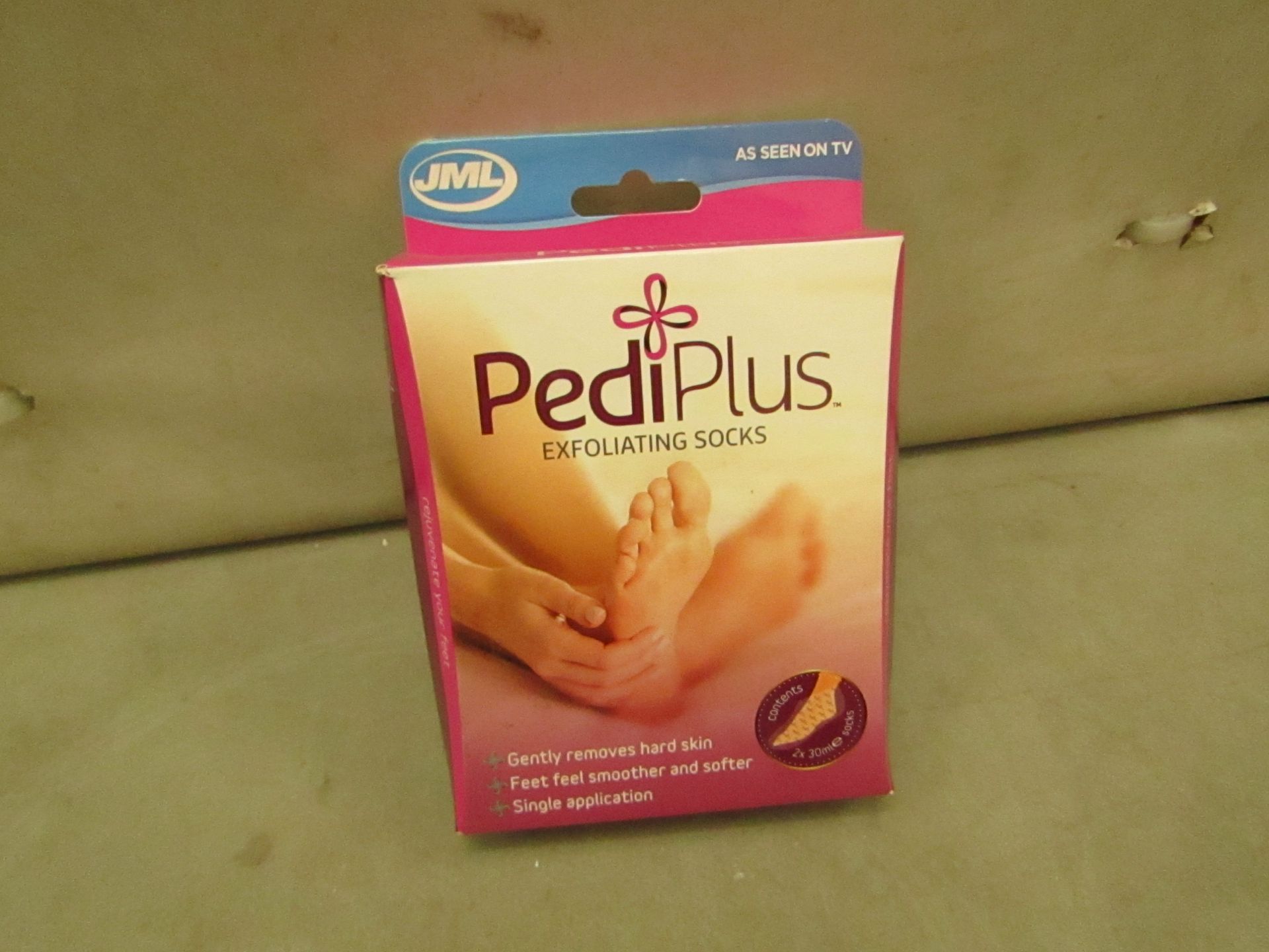 6x JML Pedi Plus Exfoliating Socks - RRP £14.99 each New & Boxed.