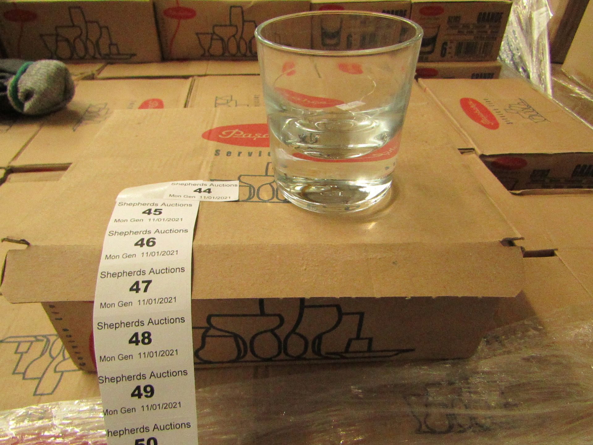 Pasabahce - Service Line Grande Tumber Glasses -135cc - Box of 6 - Unused & Boxed.