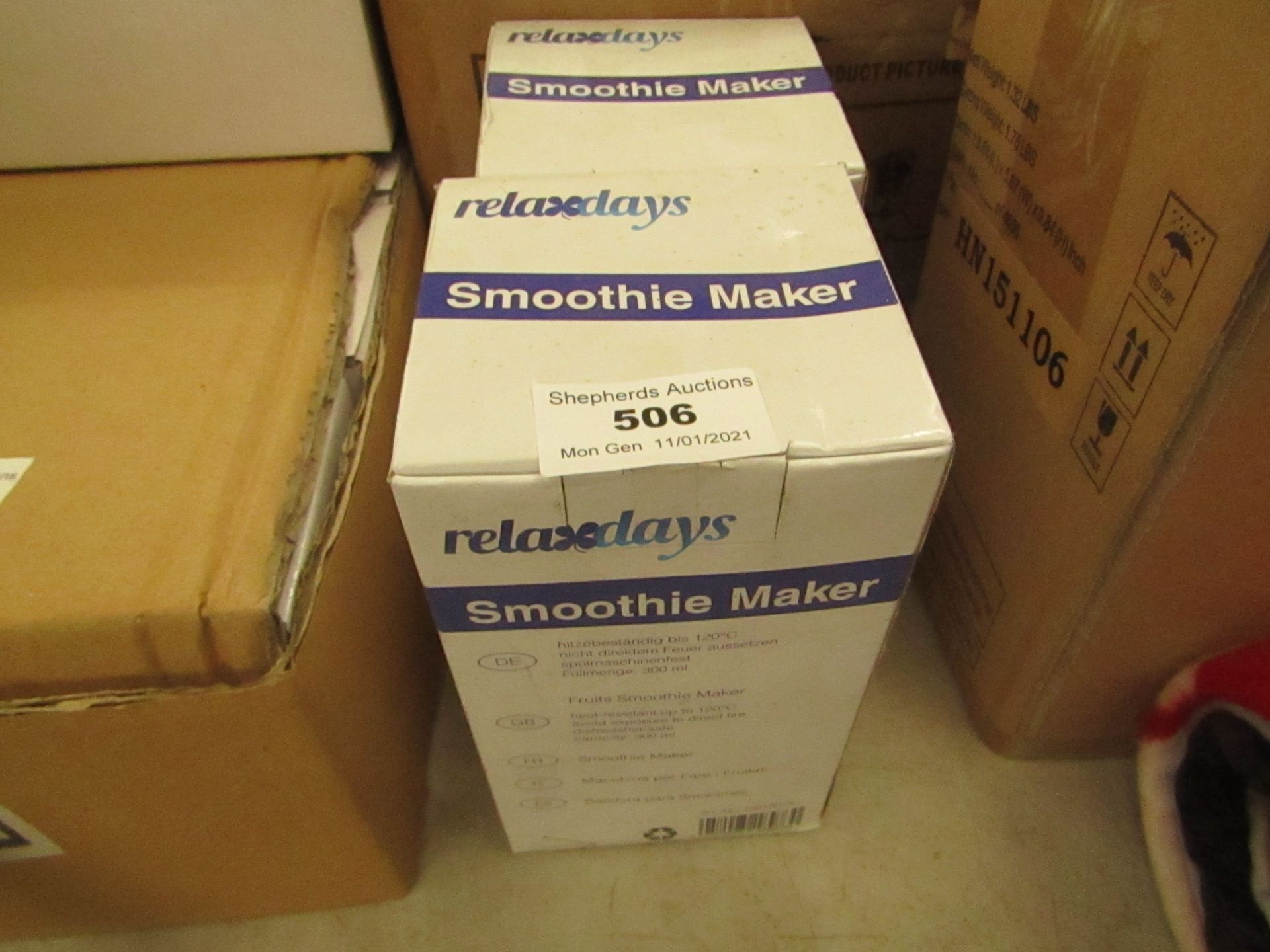 2x Relaxdays - Smoothie Markers - Unchecked & Boxed.