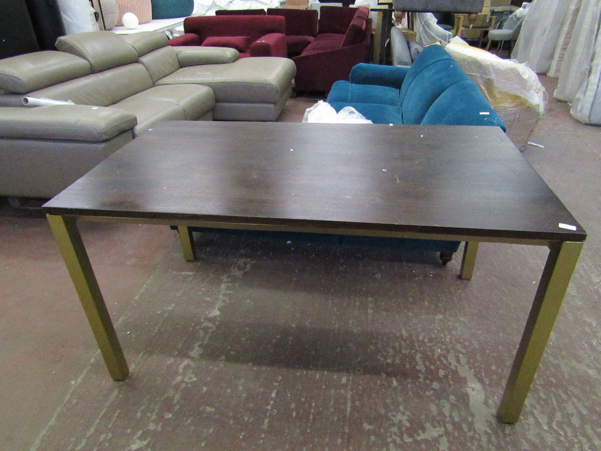 | 1X | MADE.COM RECTANGULAR TABLE | HAS A FEW MARKS ON THE TOP AND LEGS |