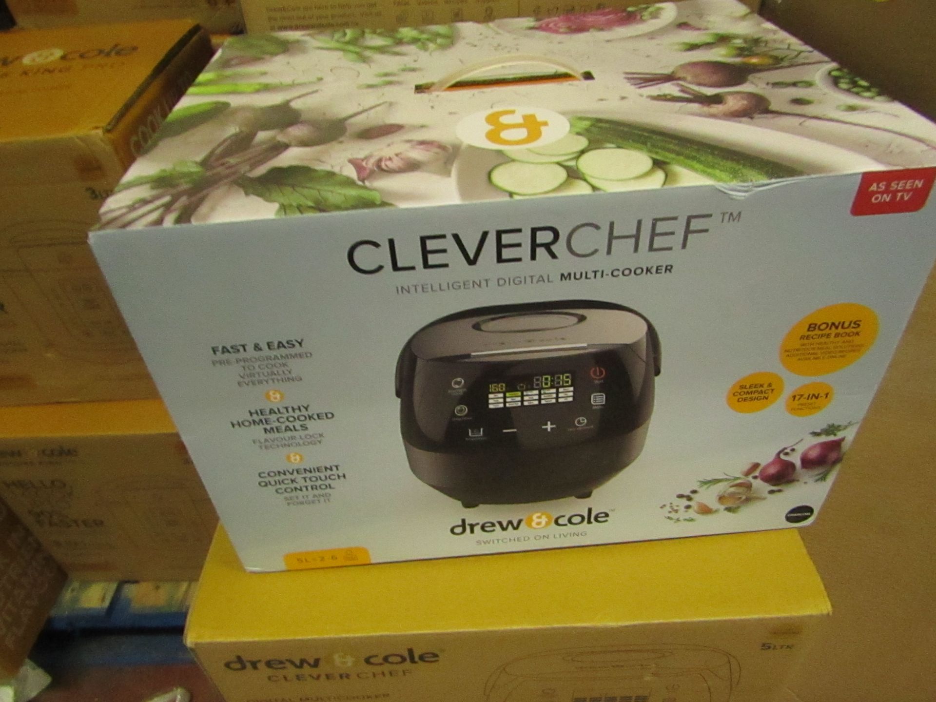 | 7X | DREW AND COLE CLEVER CHEF | BOXED AND UNCHECKED | NO ONLINE RESALE | SKU - | RRP £69.99 |